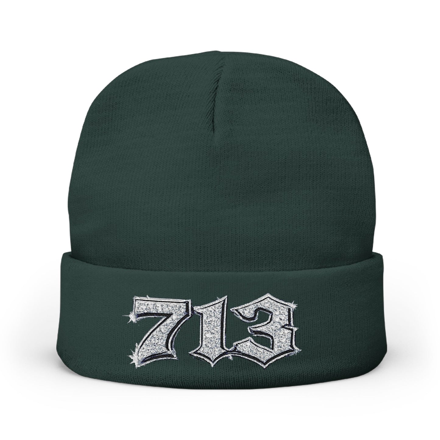 713 Embroidered Knit Beanie