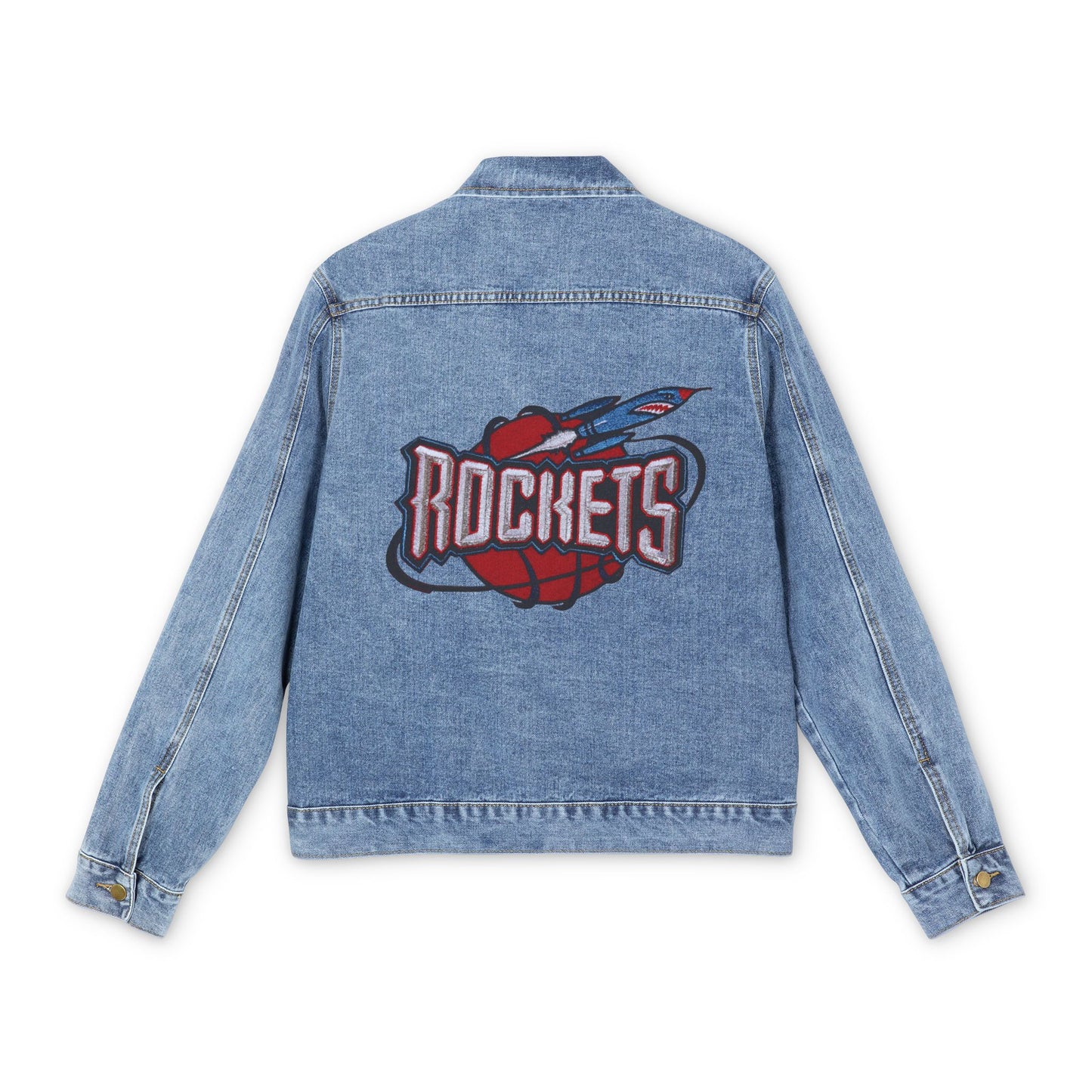Retro Rockets Basketball Denim Jacket
