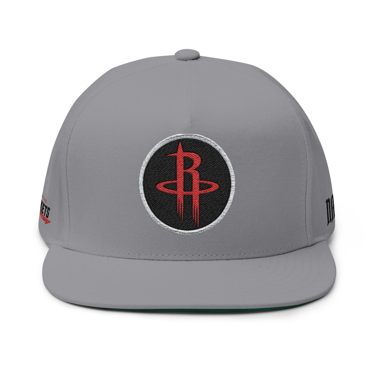 CUSTOM Houston Rockets Embroidered Flat Bill Cap
