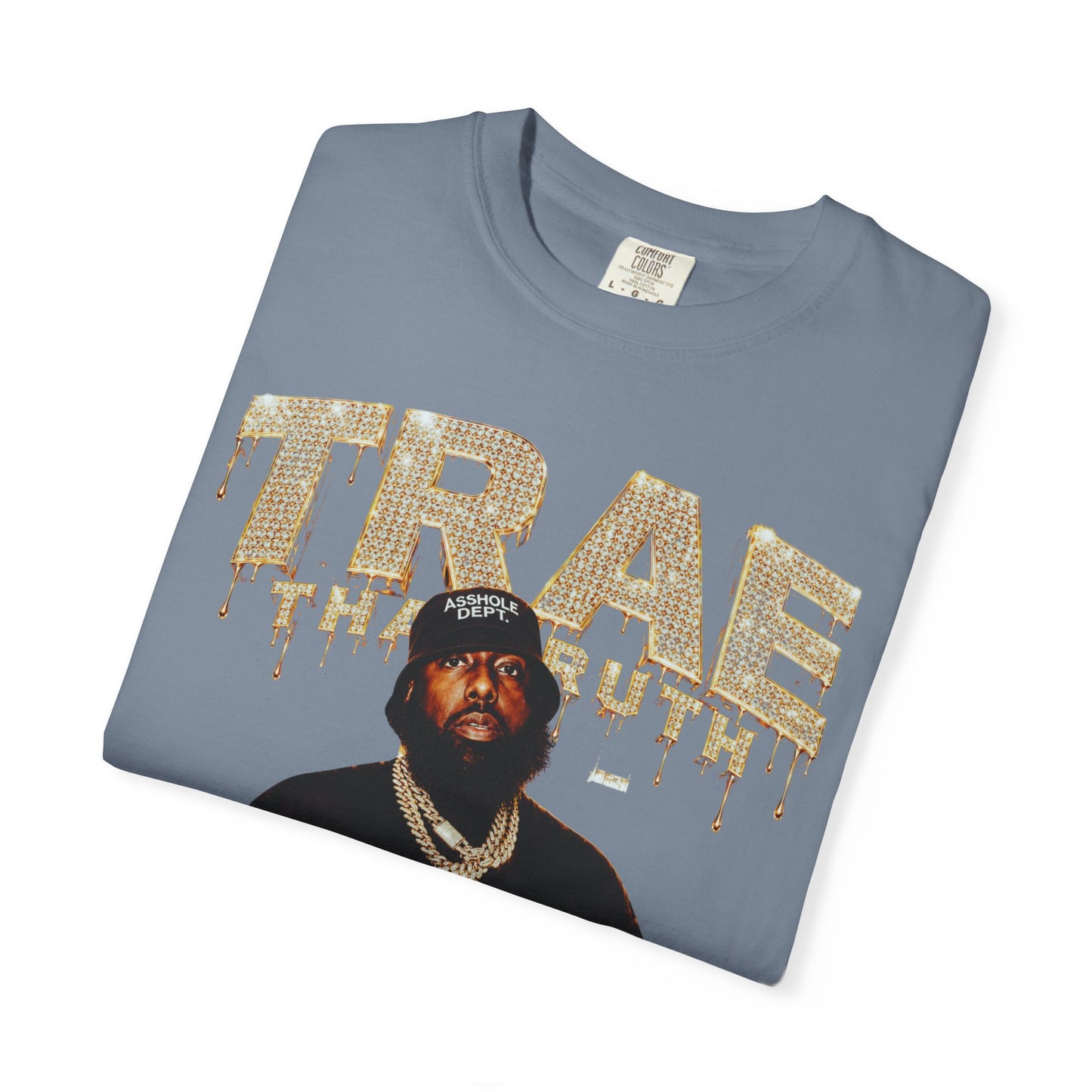 Houston Rapper Graphic Tee- Golden Ice Drip