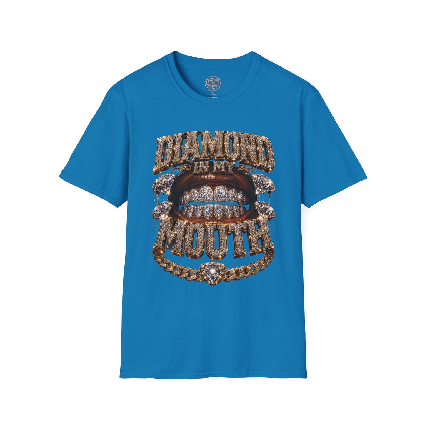 Iced Logo Diamonds In My Mouth Tee
