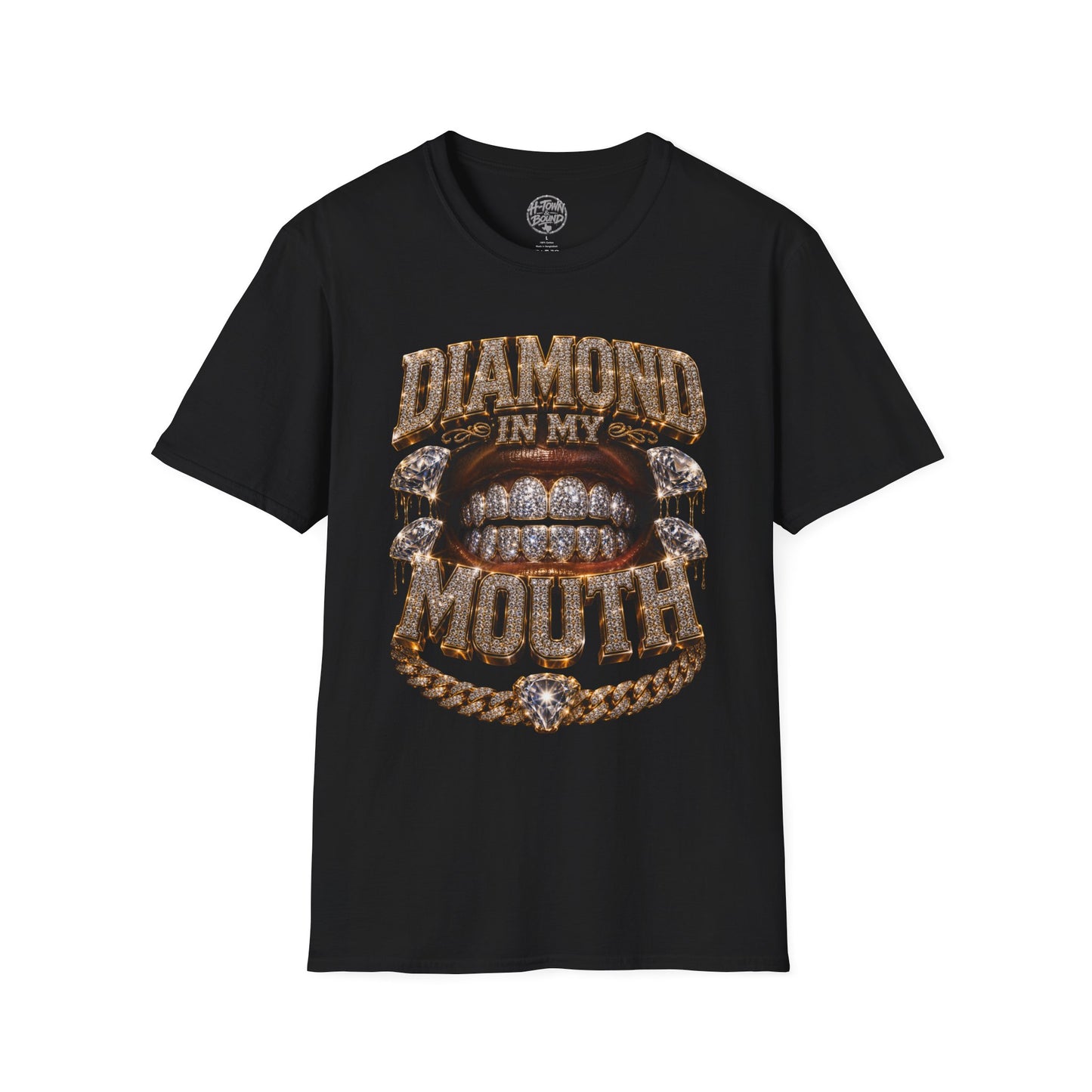 Iced Logo Diamonds In My Mouth Tee