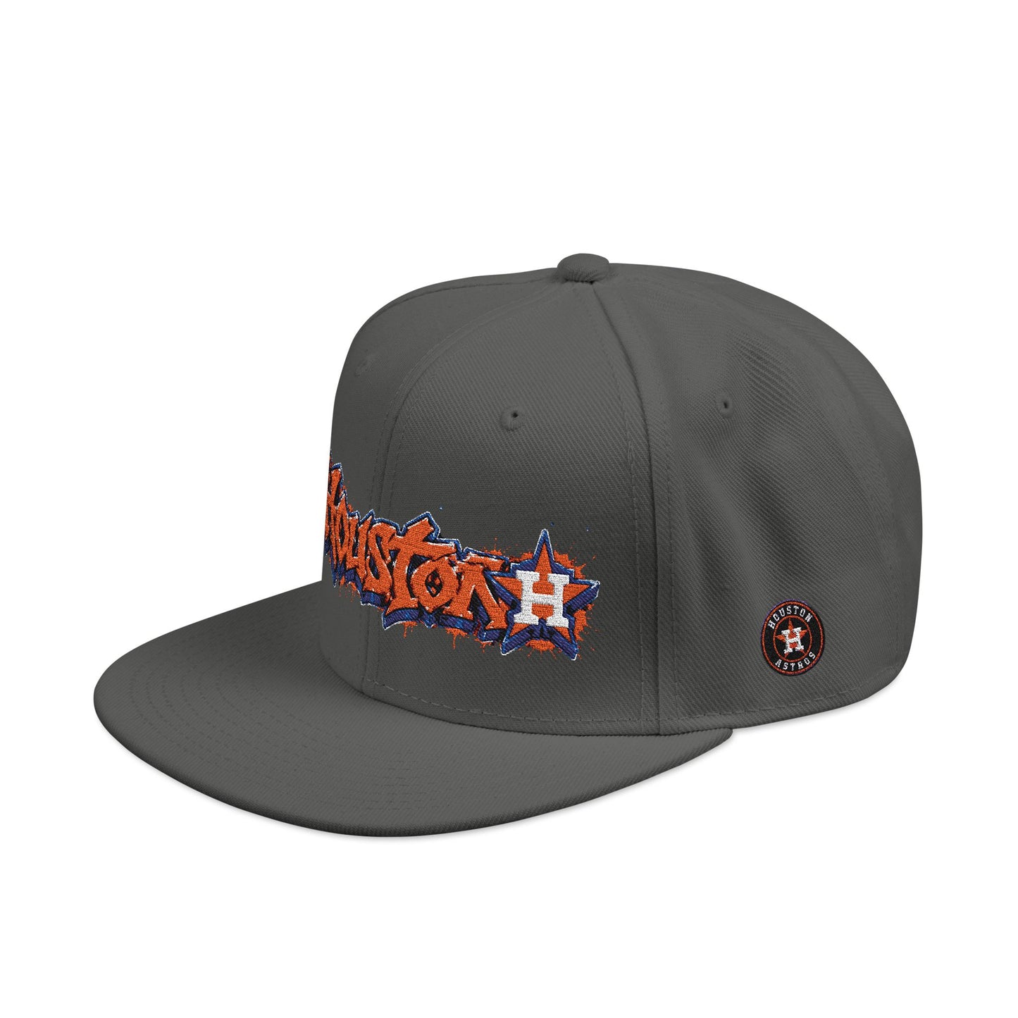 Houston Astros Graffiti Snapback Hat (Embroidered)