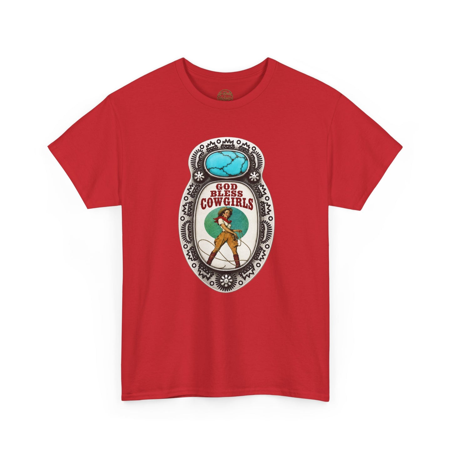 Western Cowgirl Pendant Graphic Tee