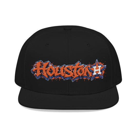 Houston Astros Graffiti Snapback Hat (Embroidered)