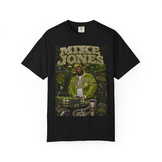 Houston Rapper Graphic Tee- Green Bling