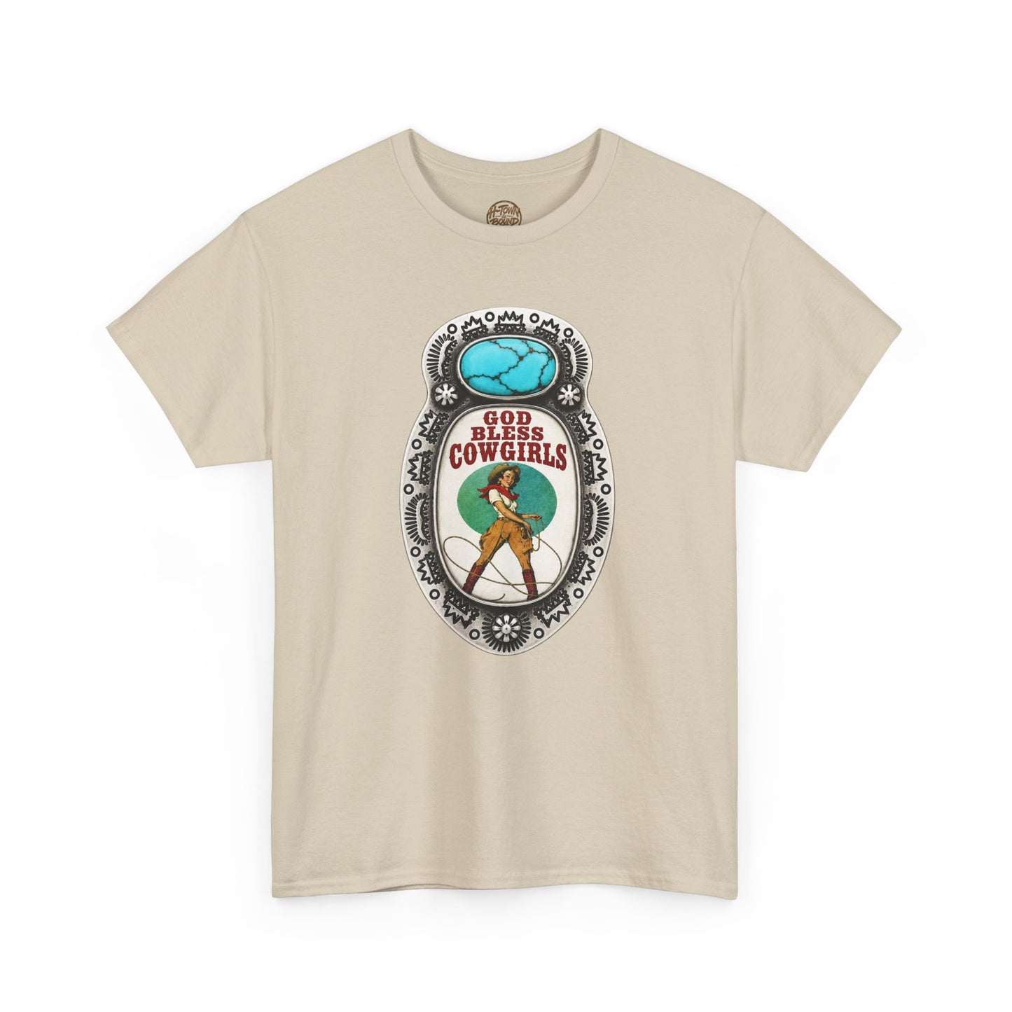Western Cowgirl Pendant Graphic Tee