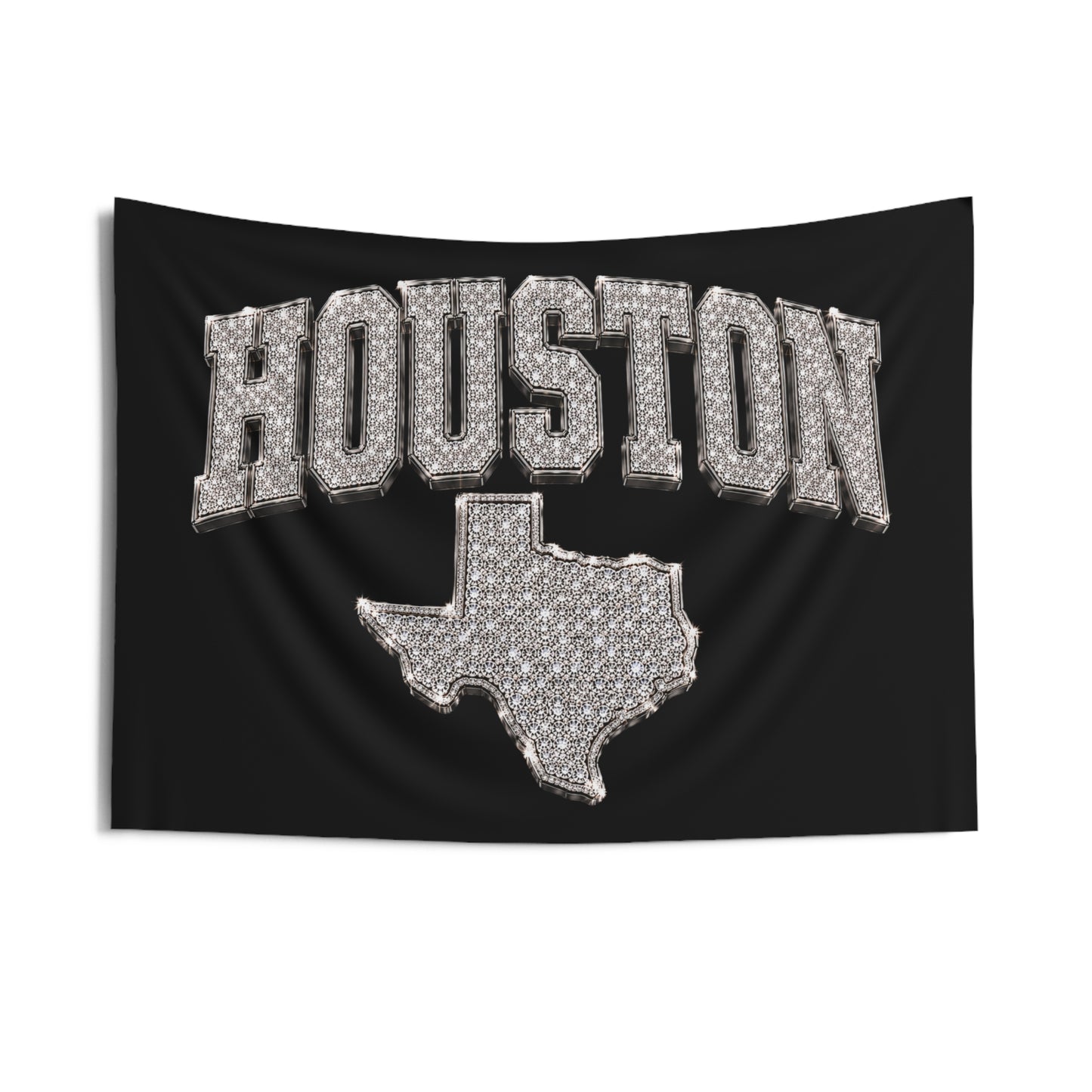 Iced Logo Houston Texas Wall Tapestry