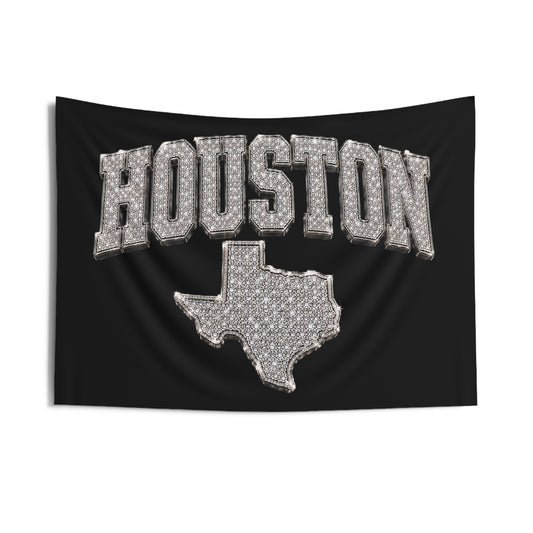 Iced Logo Houston Texas Wall Tapestry