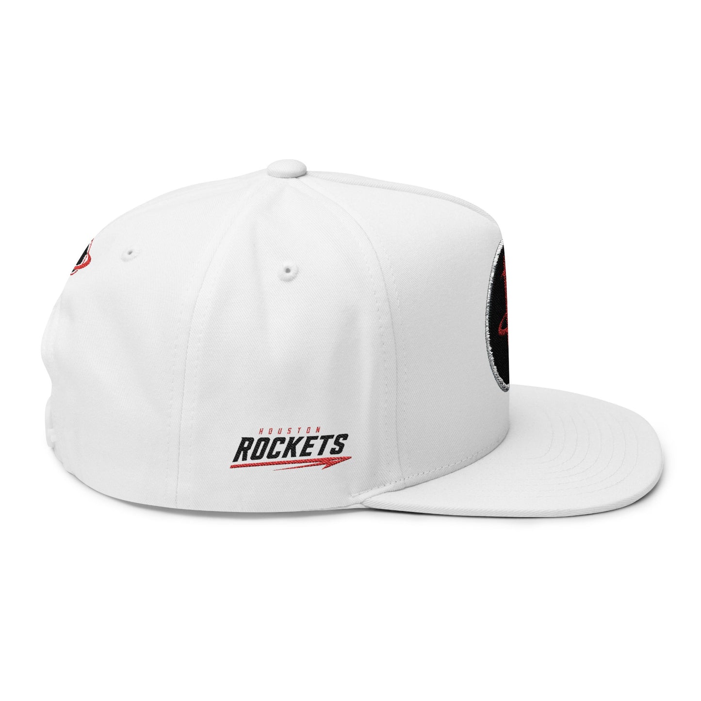 CUSTOM Houston Rockets Embroidered Flat Bill Cap