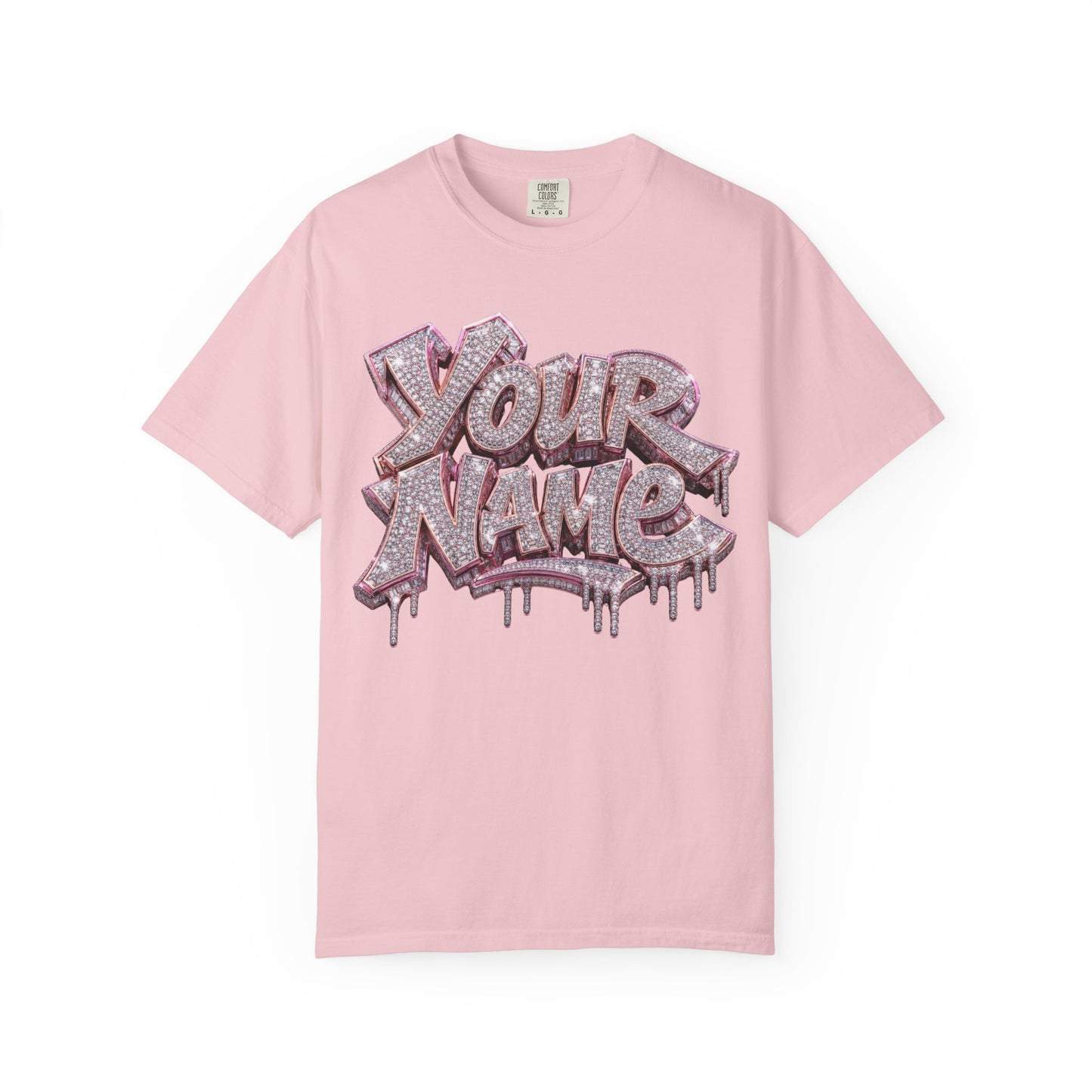 Diamond Ice Drip Custom Name Tee