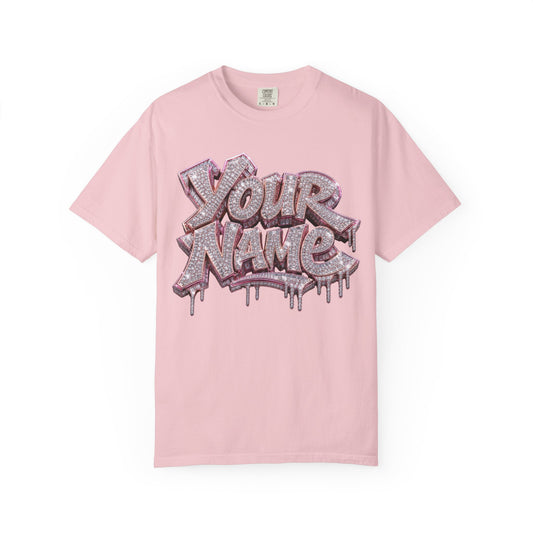 Diamond Ice Drip Custom Name Tee