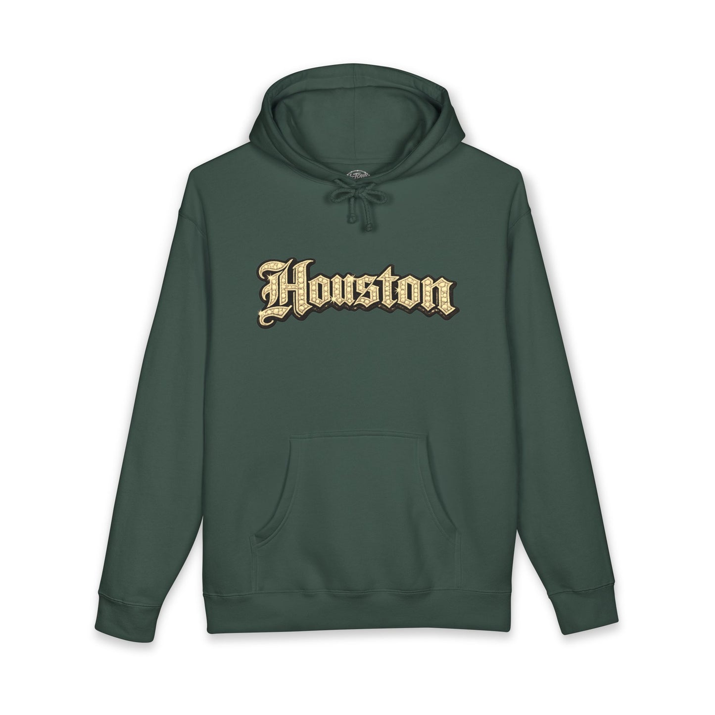 Houston Golden Bling Script Hoodie