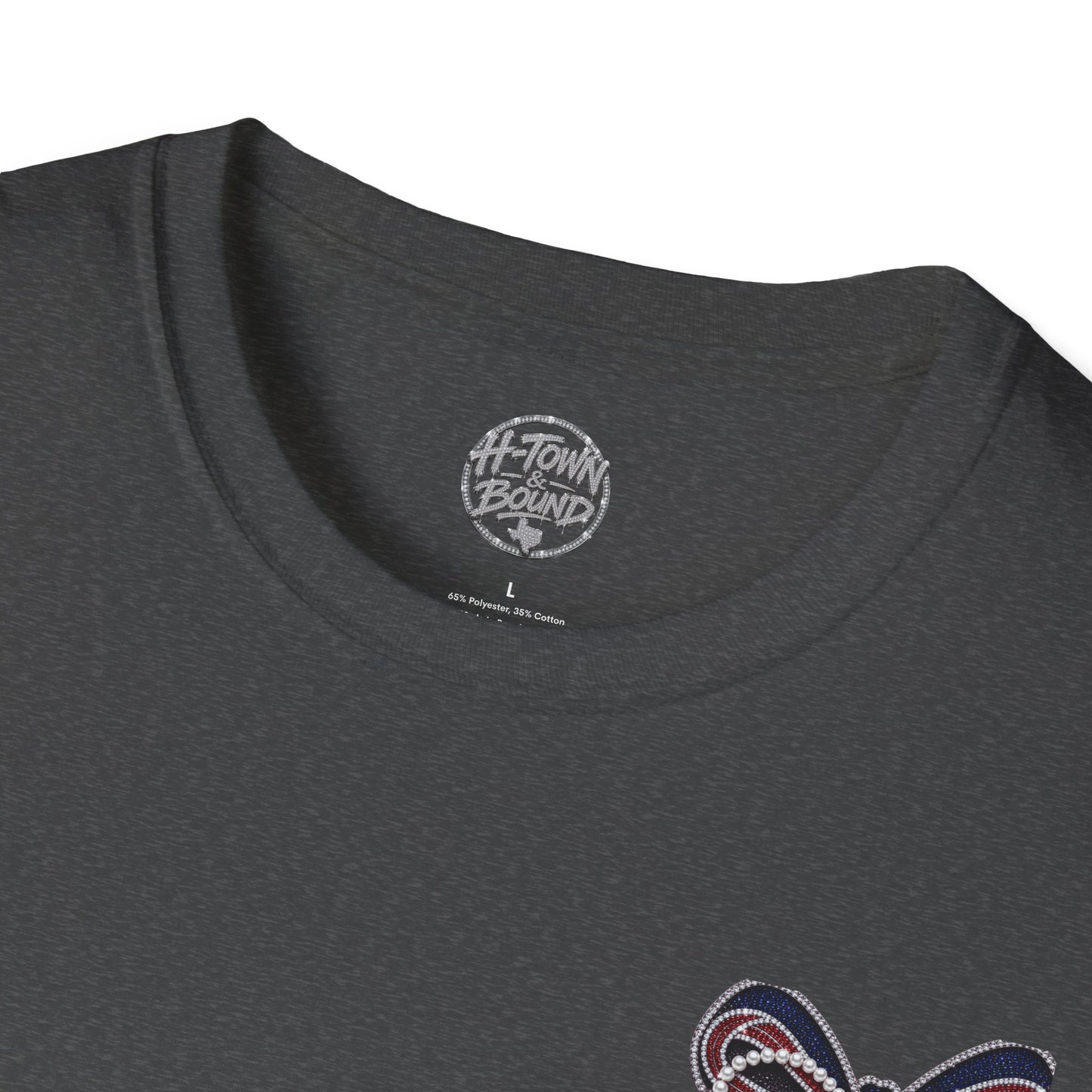 Houston Texans Double Sided Bow Design Graphic Tee