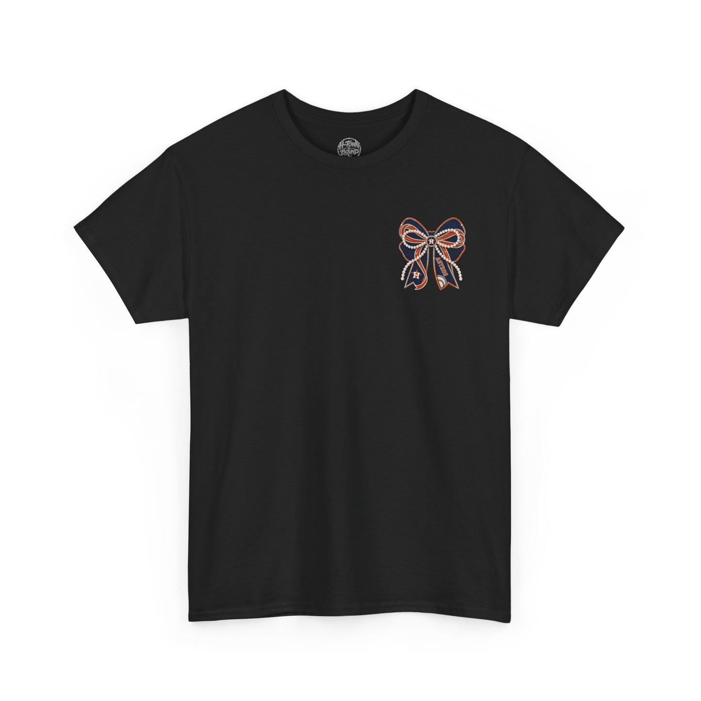 Houston Astros Double Sided Bow Design Graphic Tee