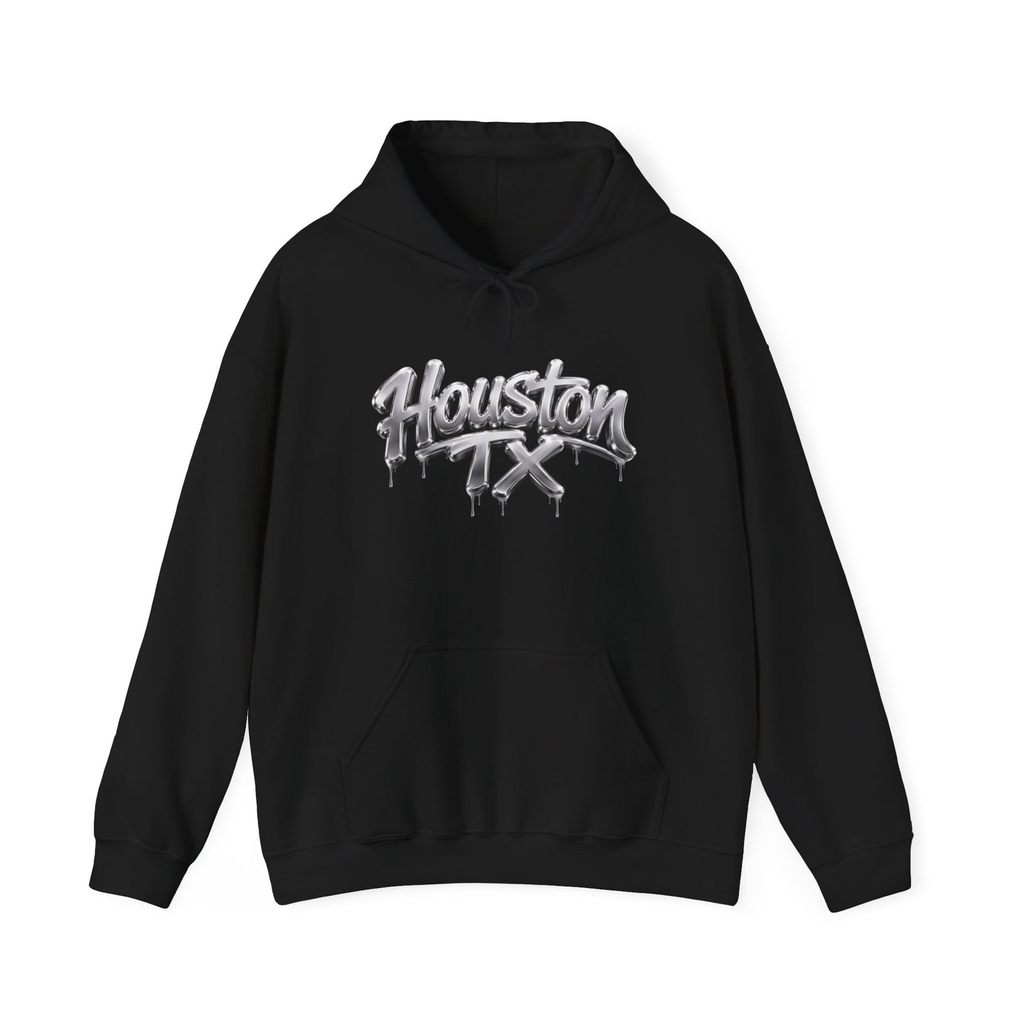 Houston TX Silver Graffiti Hoodie