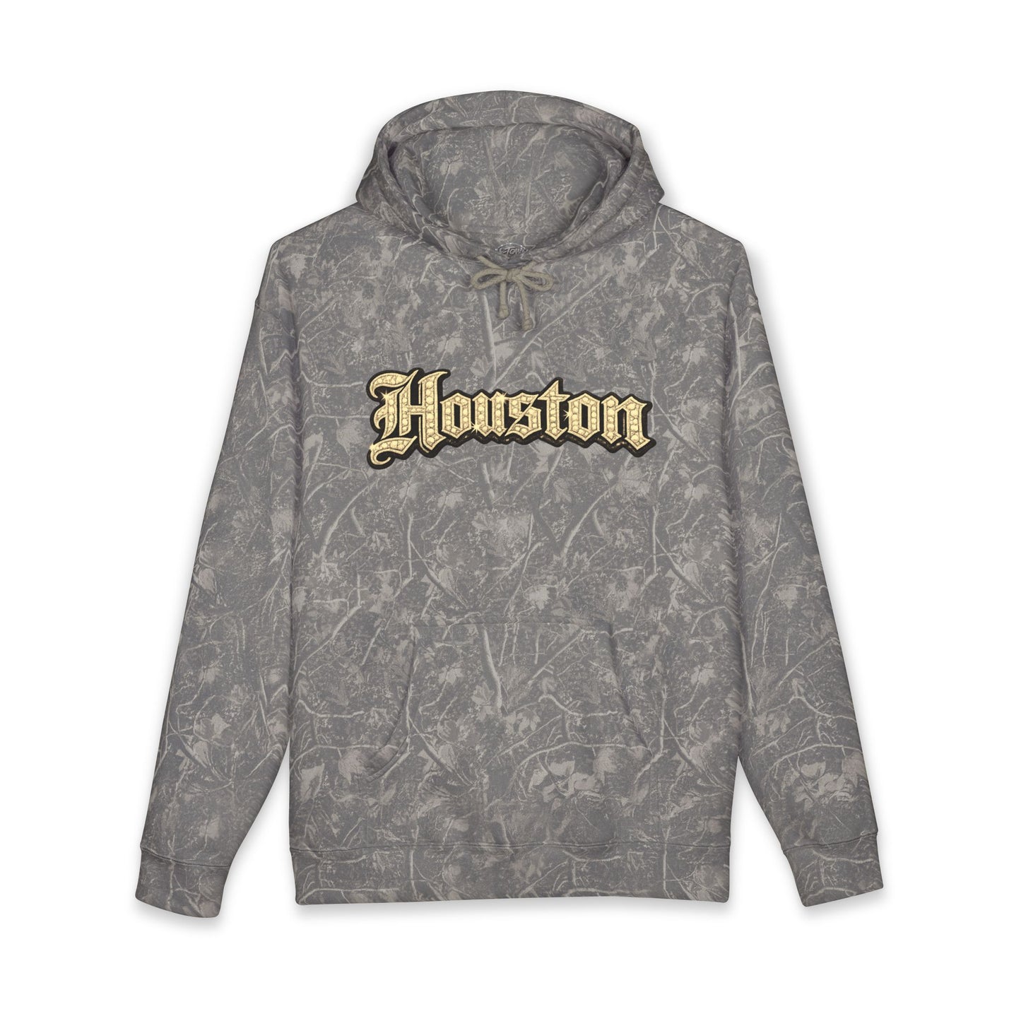 Houston Golden Bling Script Hoodie