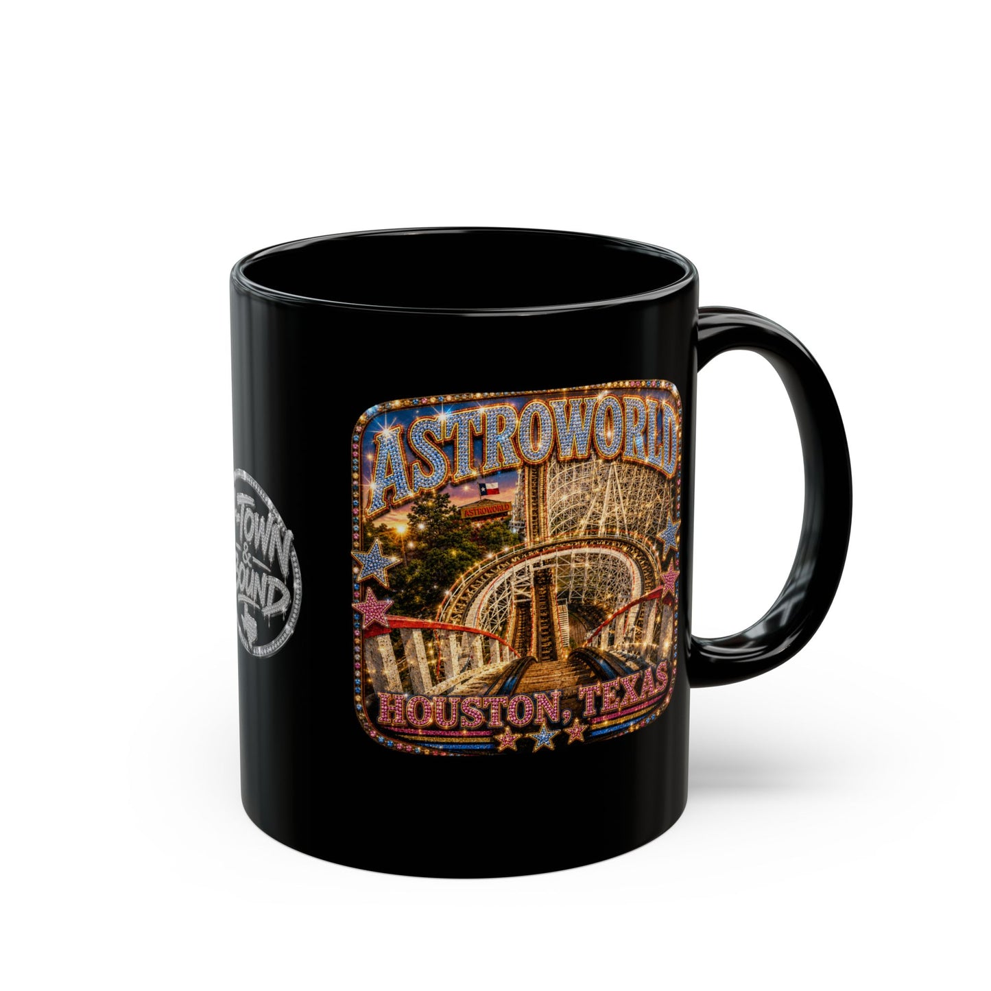 Houston Nostalgia Astroworld Black 11oz Mug