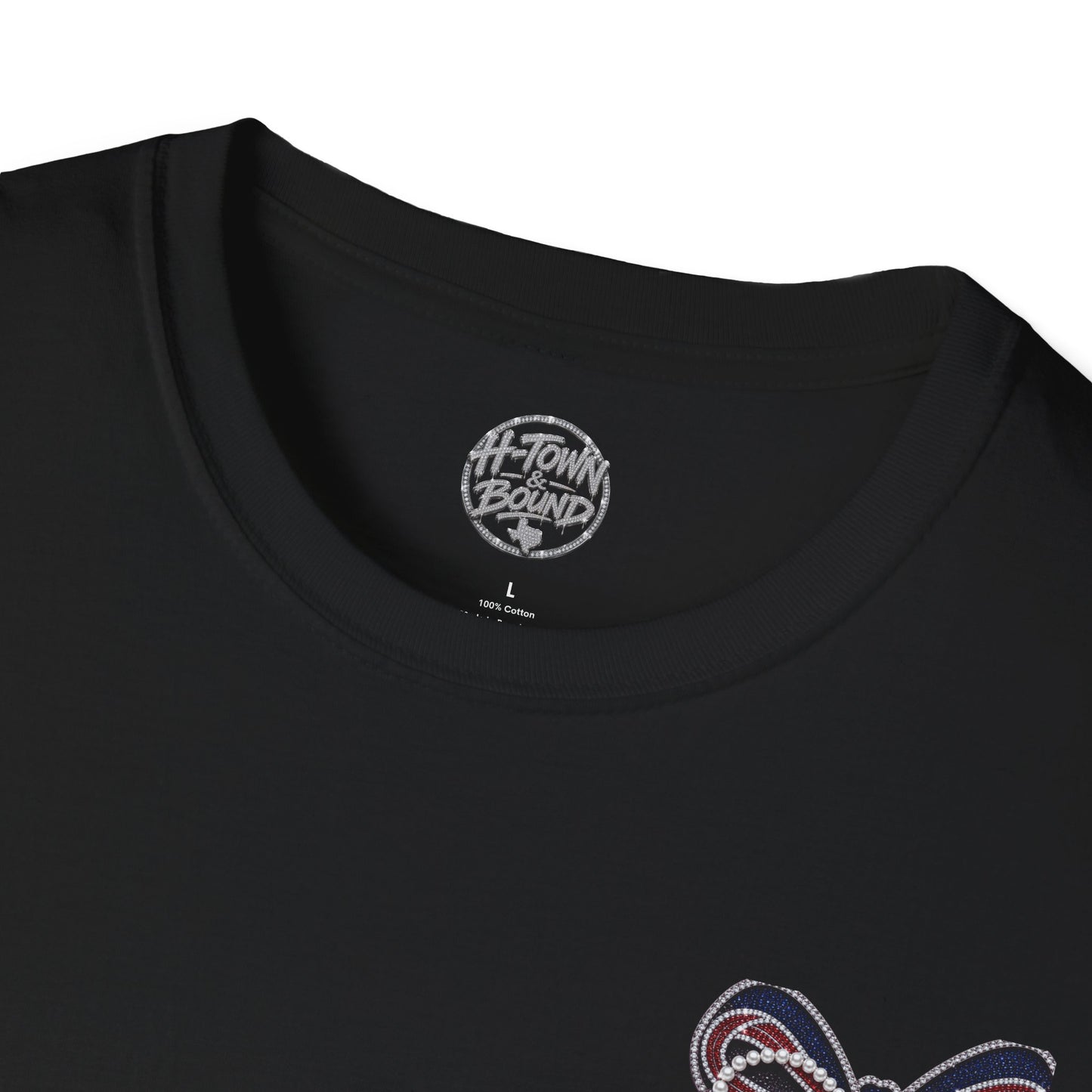 Houston Texans Double Sided Bow Design Graphic Tee