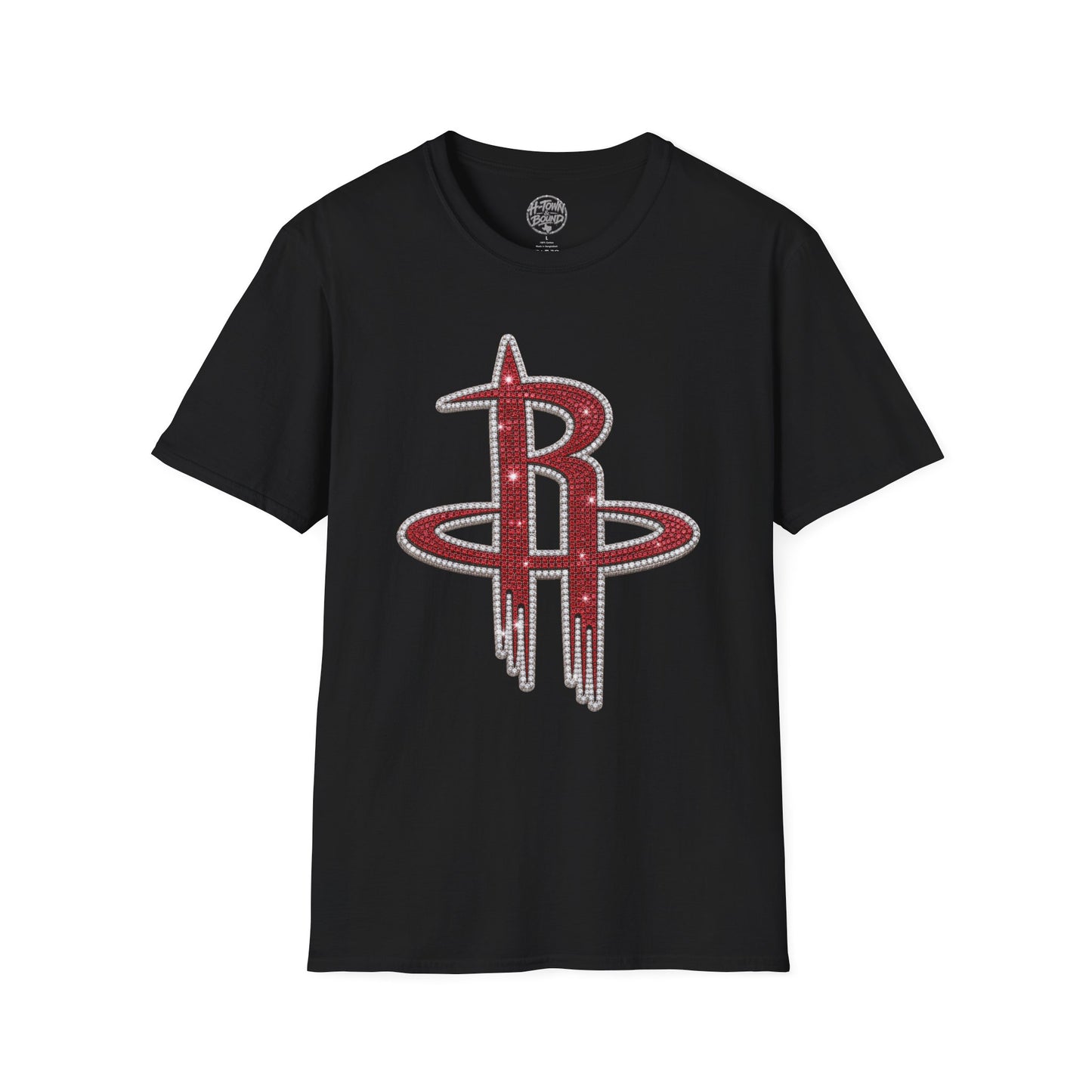 Iced Houston Rockets Double-Sided Logo Tee