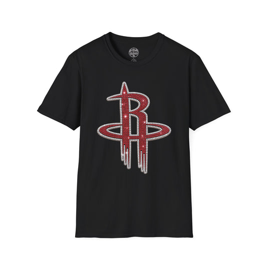 Iced Houston Rockets Double-Sided Logo Tee