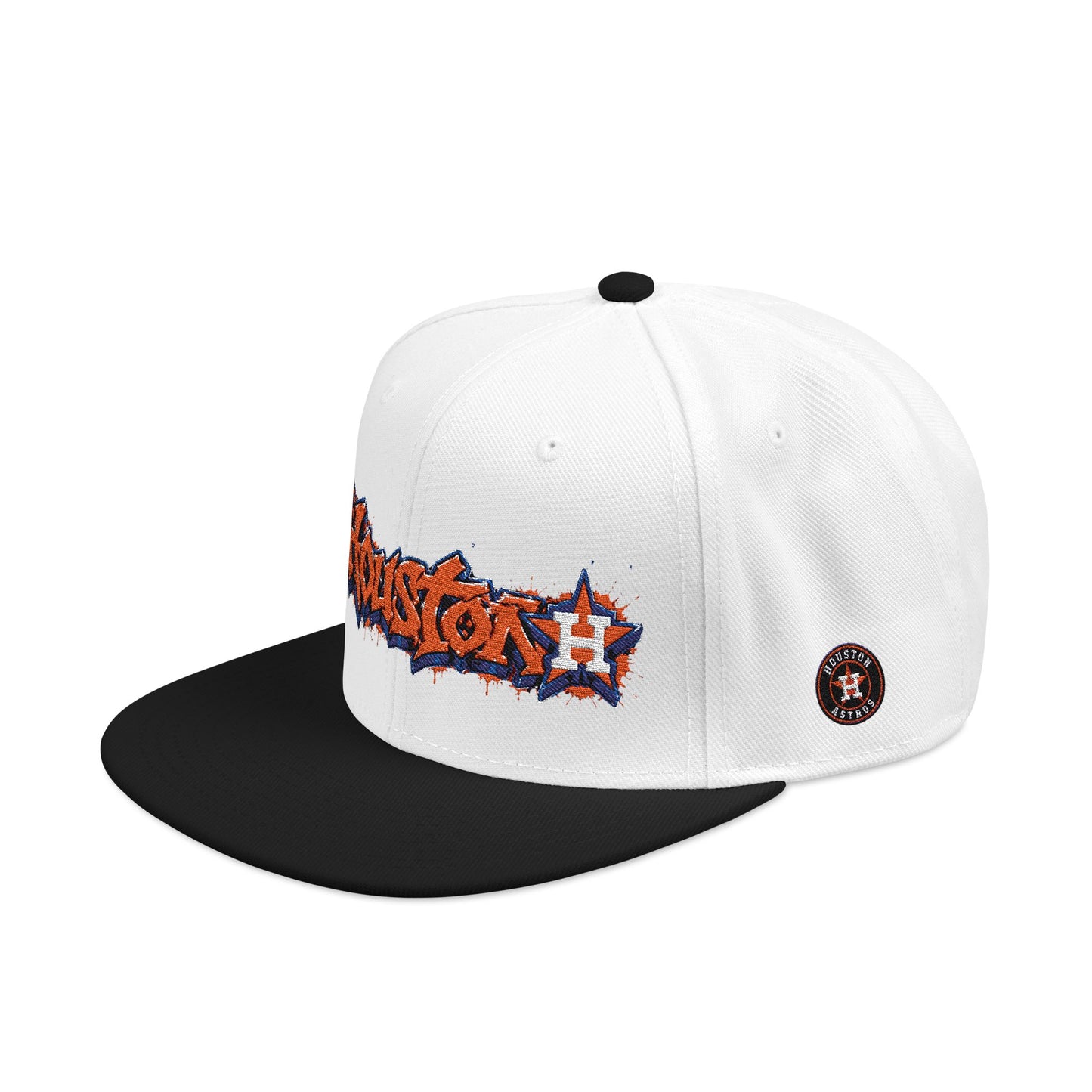 Houston Astros Graffiti Snapback Hat (Embroidered)