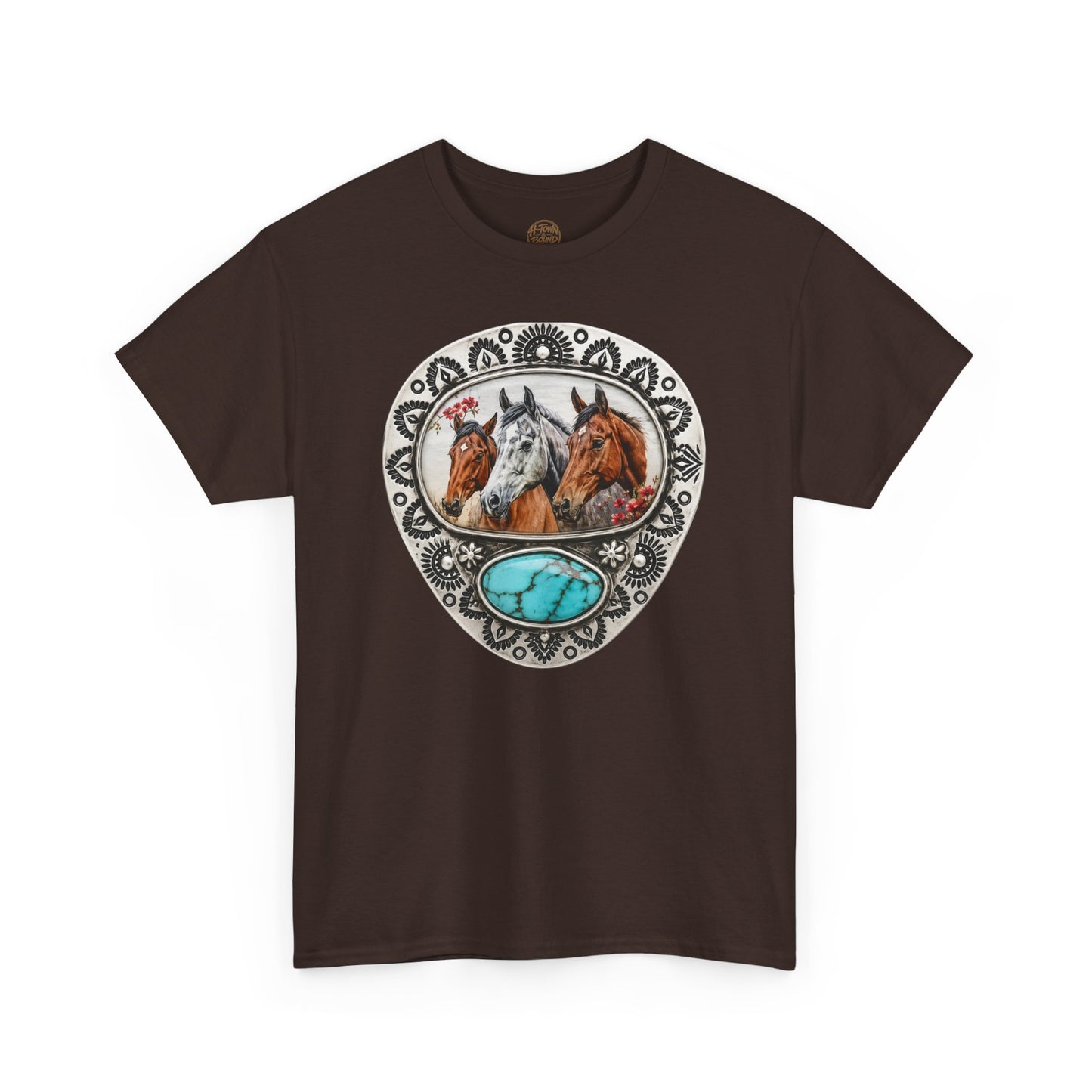 Western Horse Pendant Graphic Tee