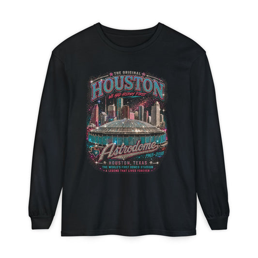 Houston Nostalgia Astrodome Long Sleeve Tee