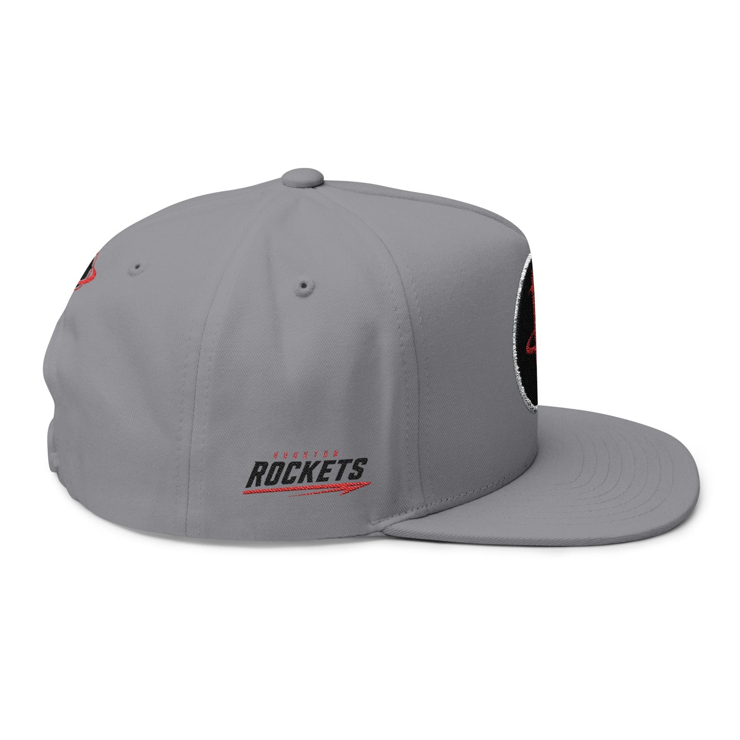 CUSTOM Houston Rockets Embroidered Flat Bill Cap