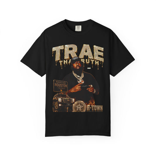 Houston Rapper Graphic Tee- Golden Ice Drip