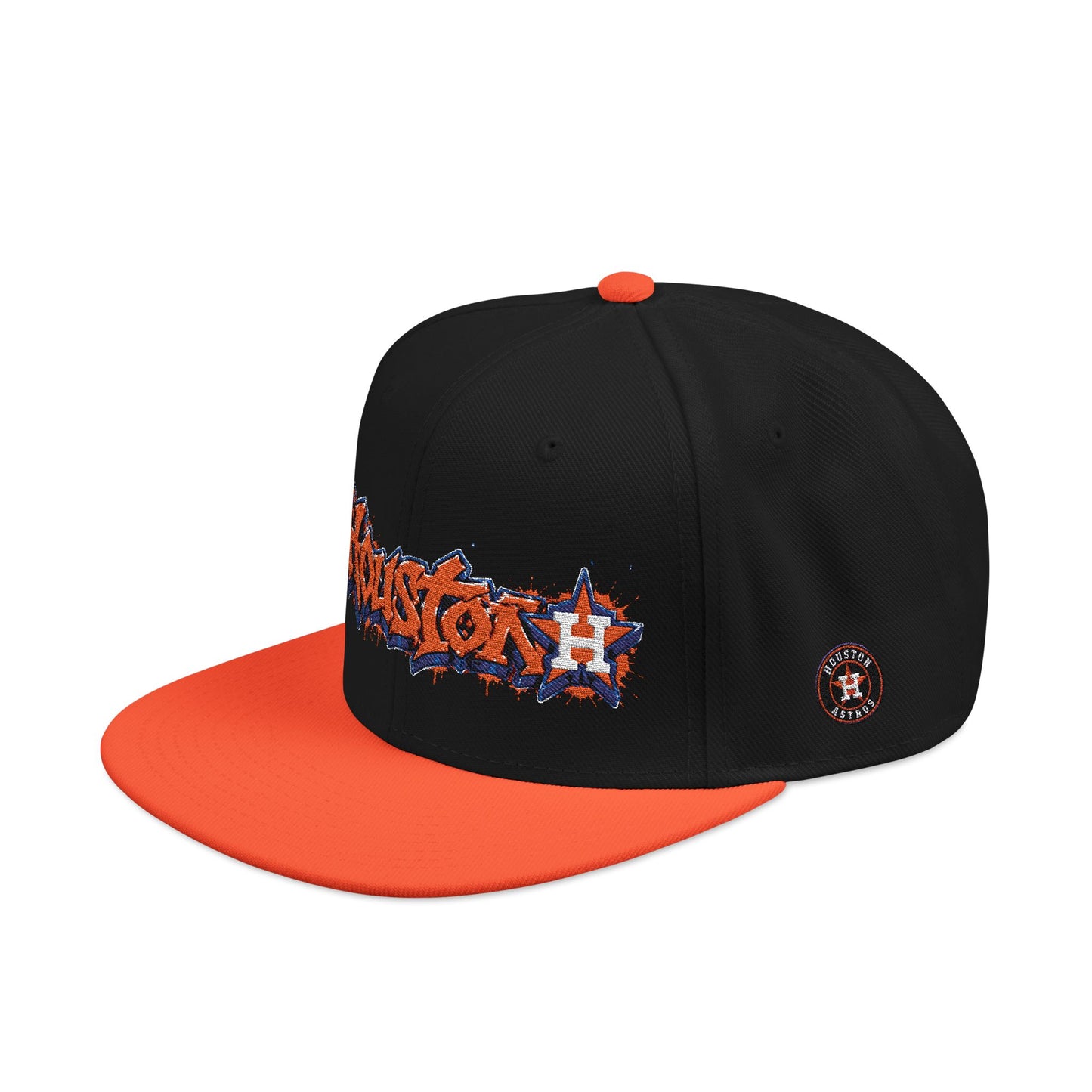 Houston Astros Graffiti Snapback Hat (Embroidered)