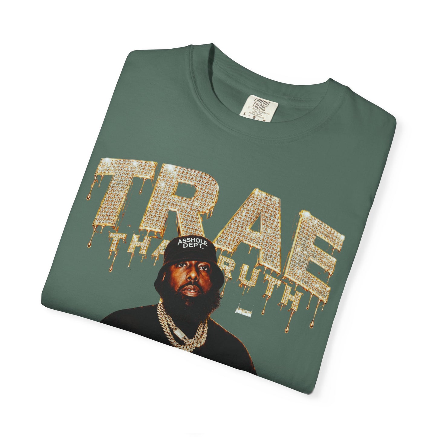 Houston Rapper Graphic Tee- Golden Ice Drip