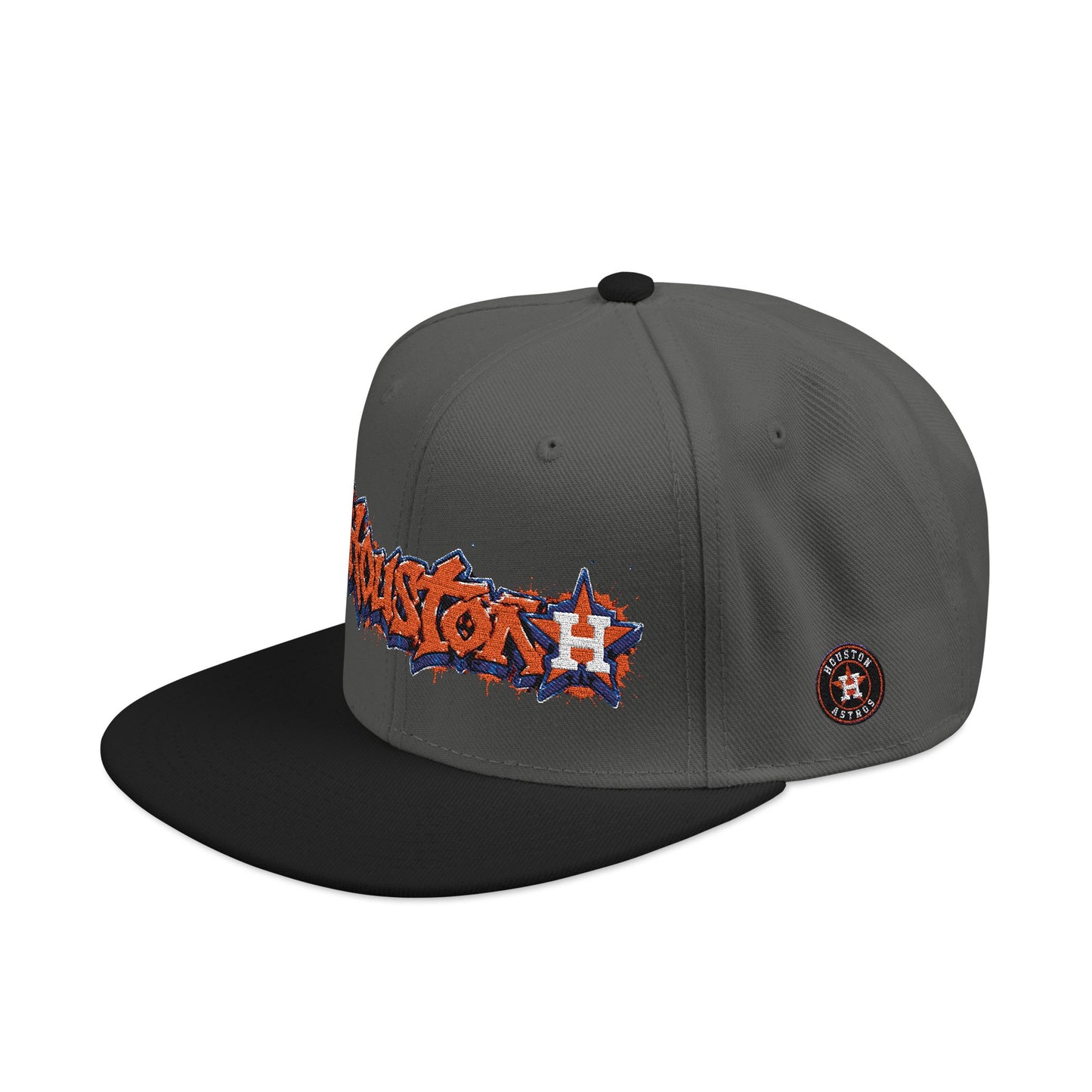 Houston Astros Graffiti Snapback Hat (Embroidered)