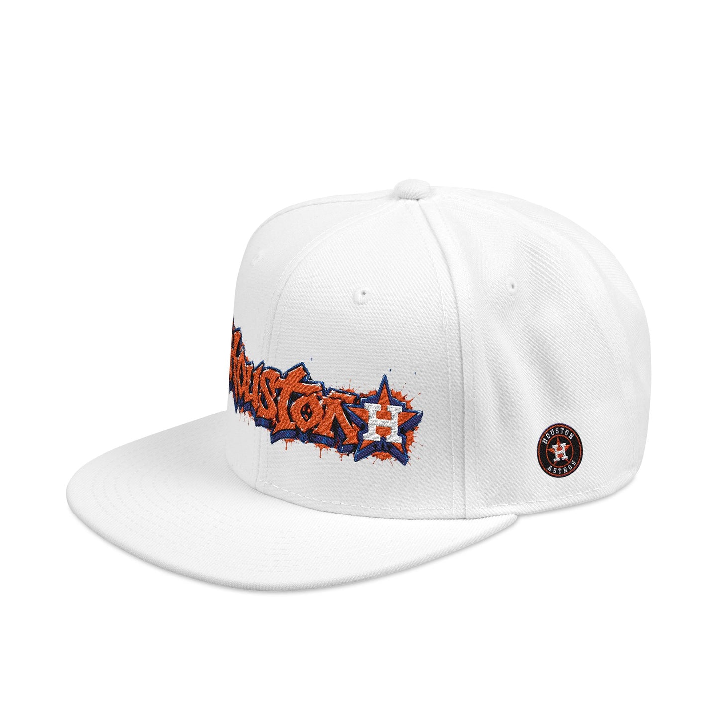 Houston Astros Graffiti Snapback Hat (Embroidered)