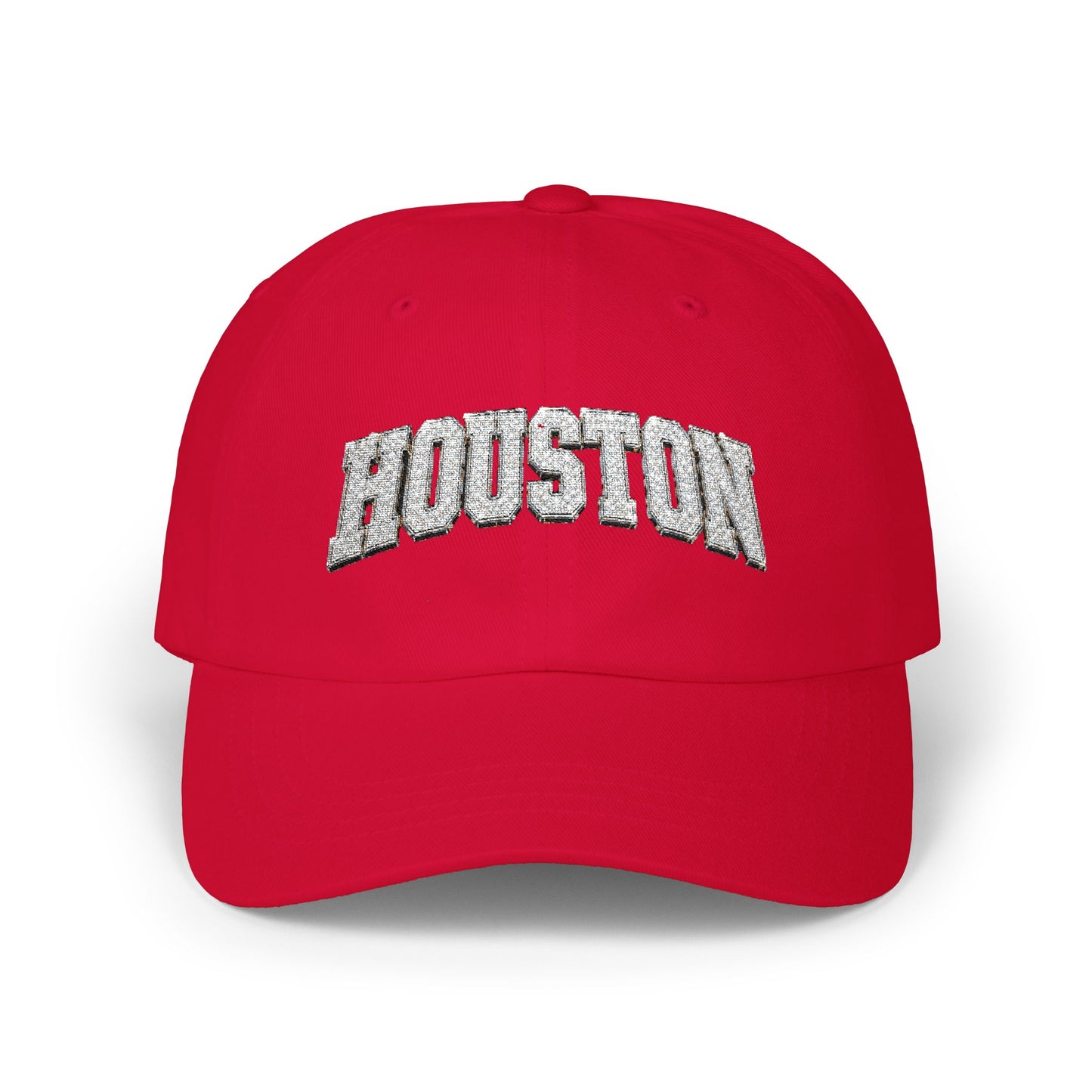 Houston (silver) Embroidered Baseball Hat