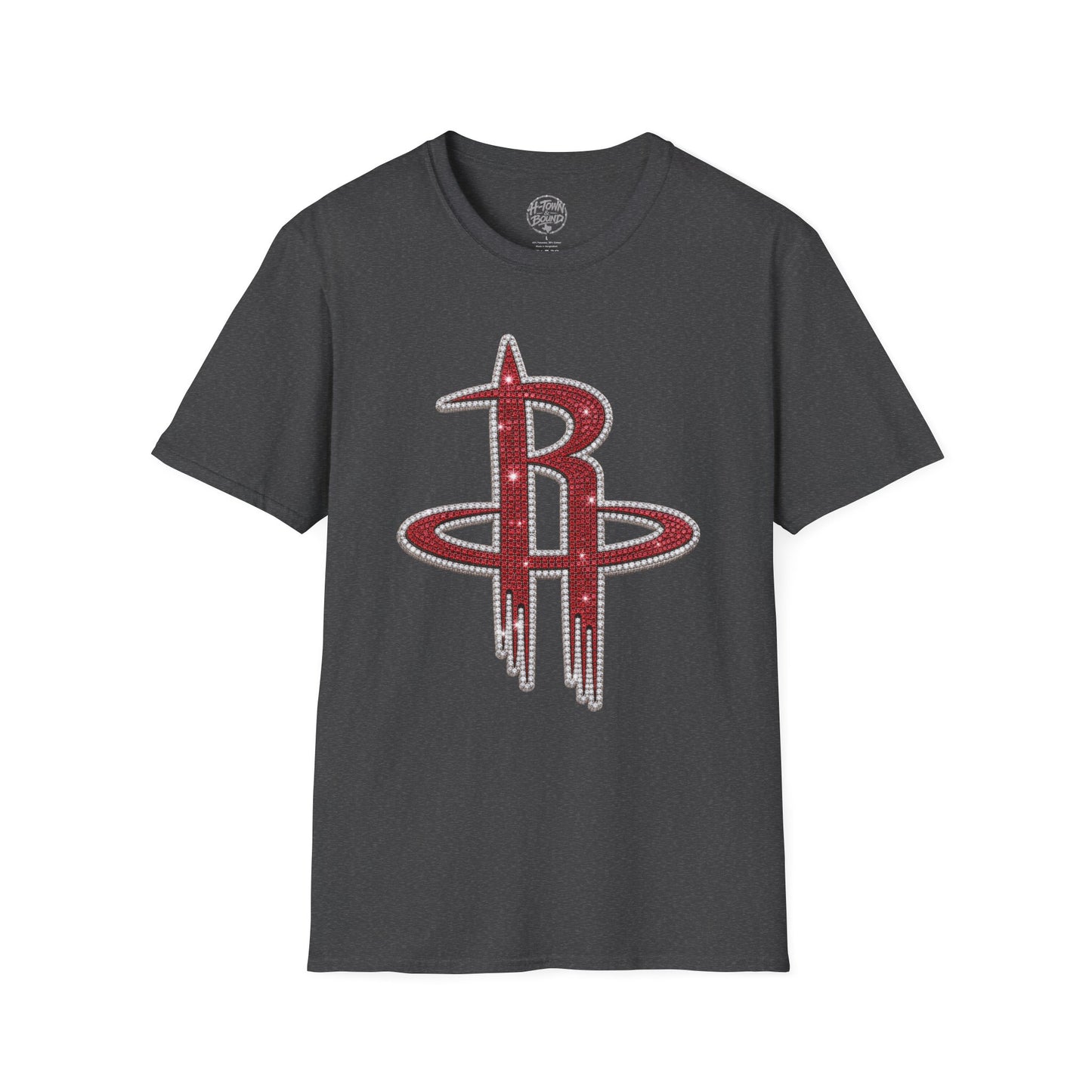 Iced Houston Rockets Double-Sided Logo Tee