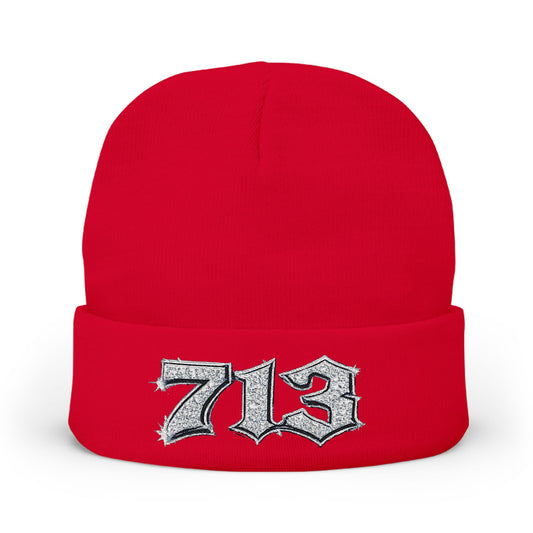 713 Embroidered Knit Beanie