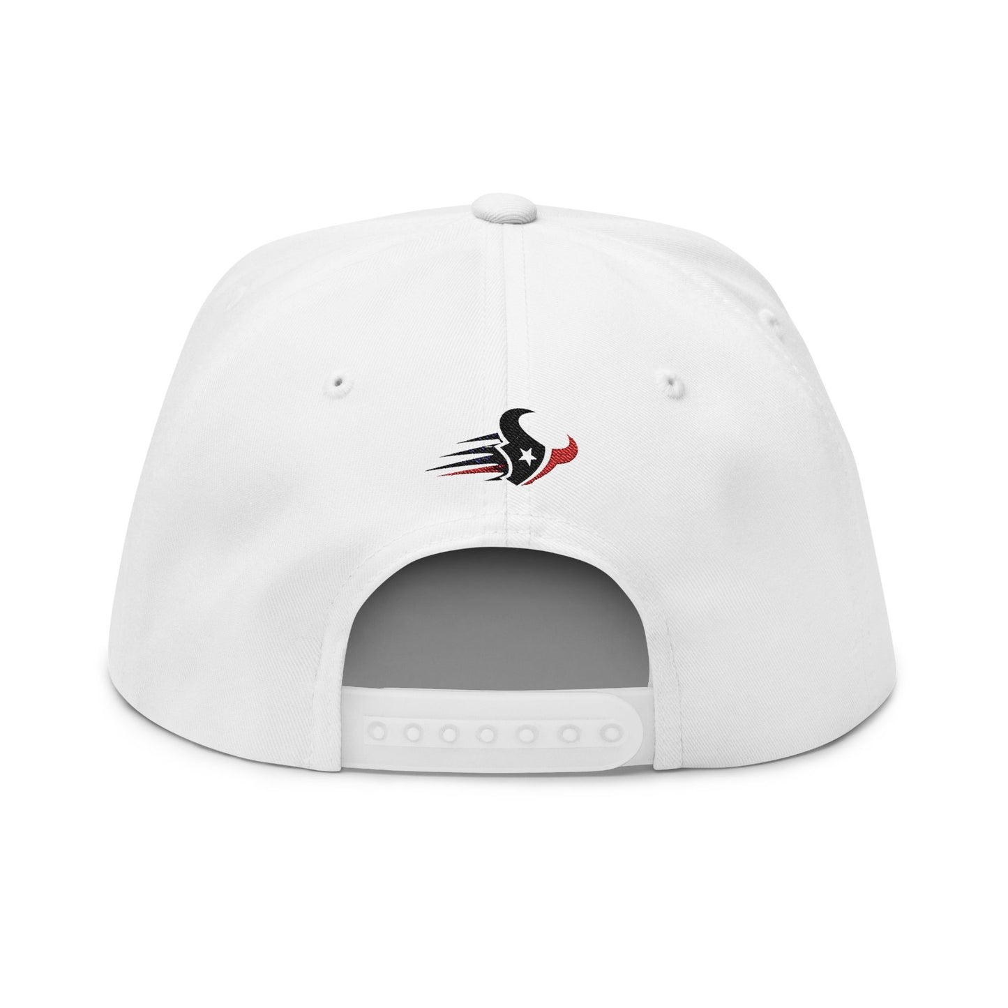 CUSTOM Houston Texans Embroidered Football Helmet Flat Bill Cap