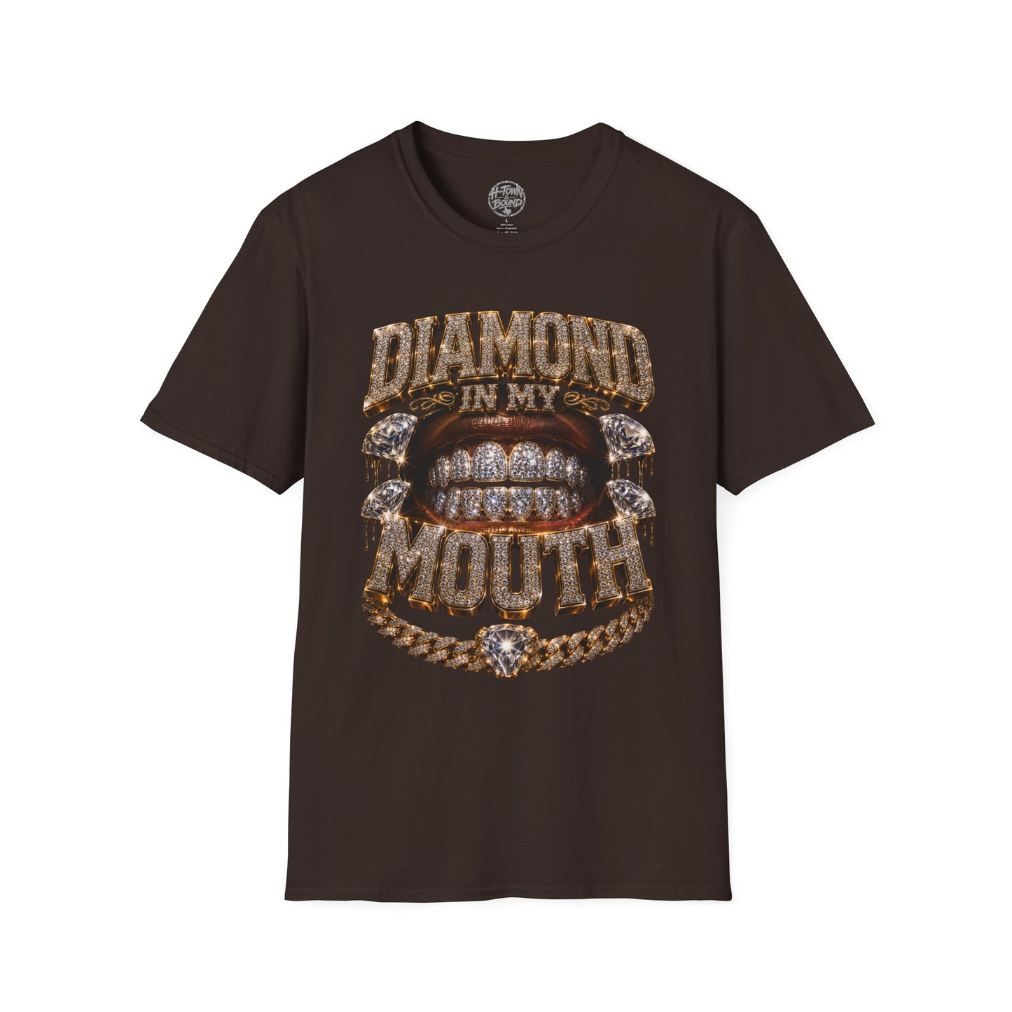 Iced Logo Diamonds In My Mouth Tee