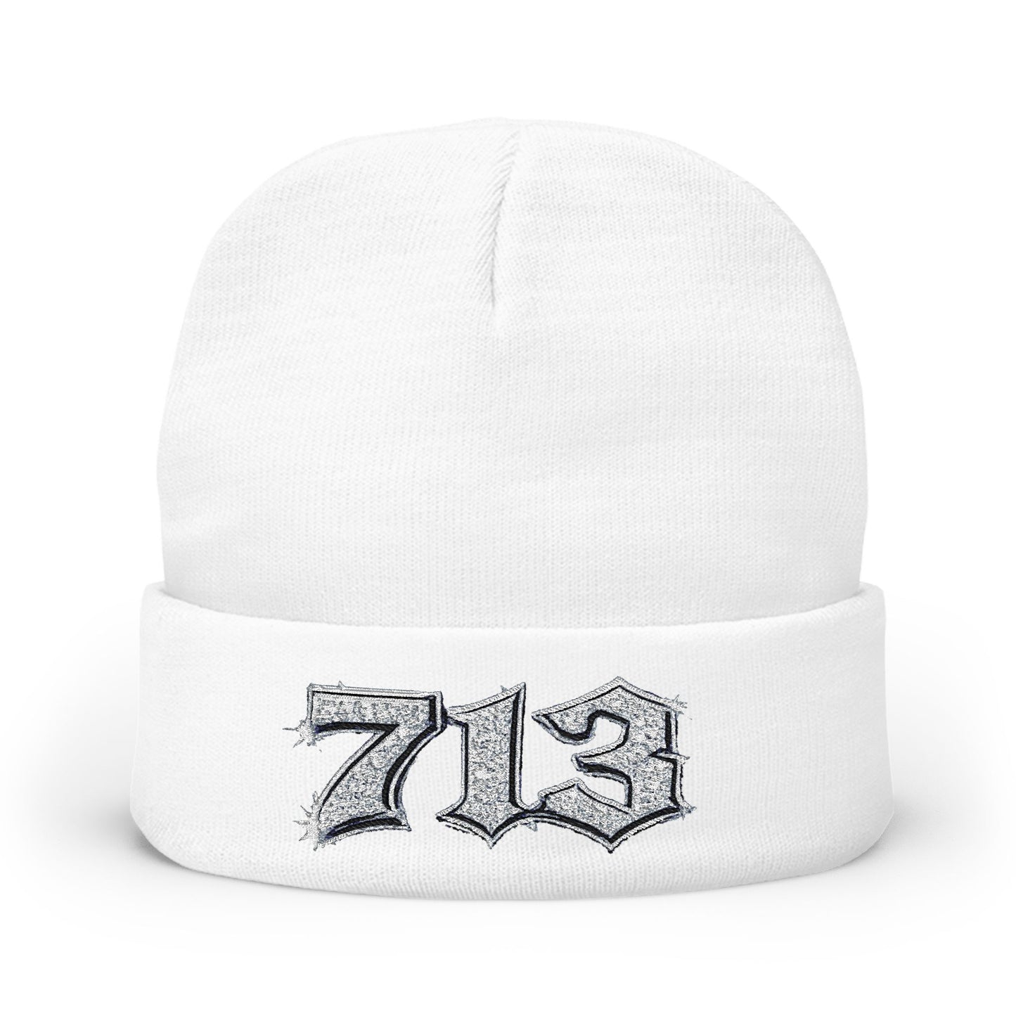 713 Embroidered Knit Beanie