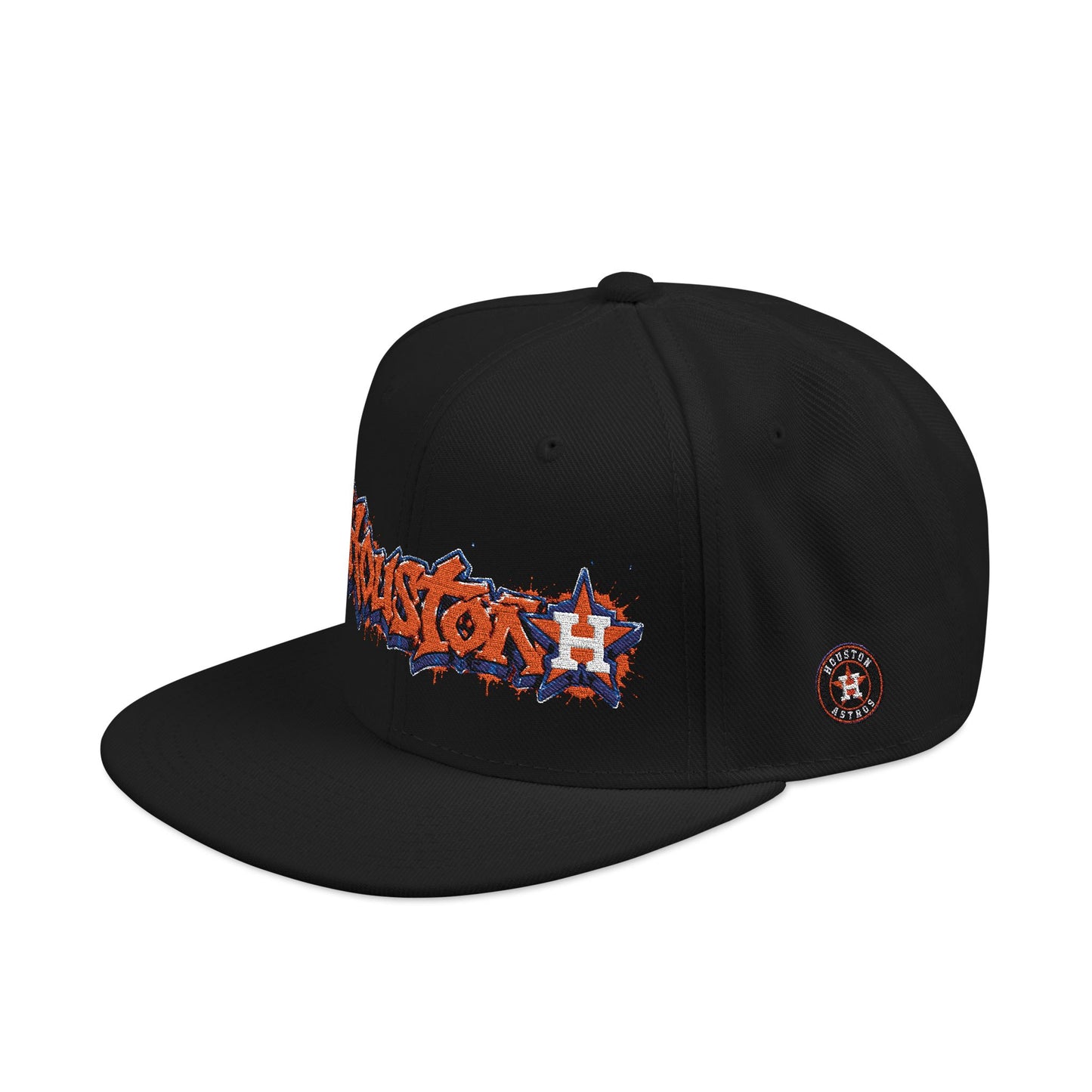 Houston Astros Graffiti Snapback Hat (Embroidered)