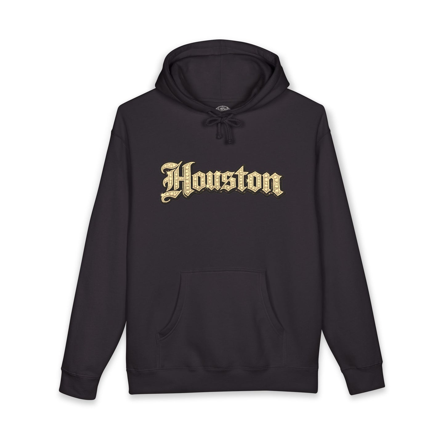 Houston Golden Bling Script Hoodie