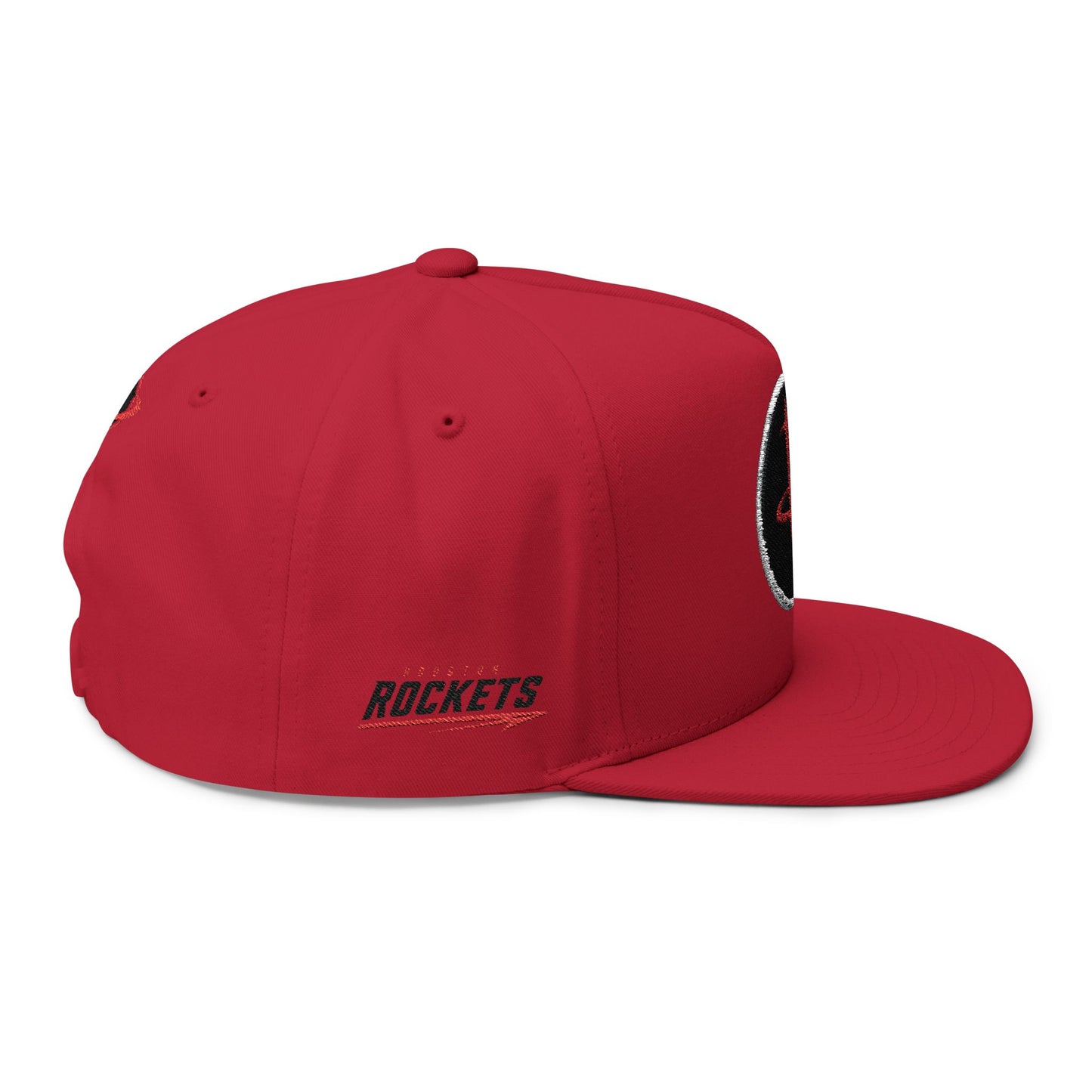 CUSTOM Houston Rockets Embroidered Flat Bill Cap