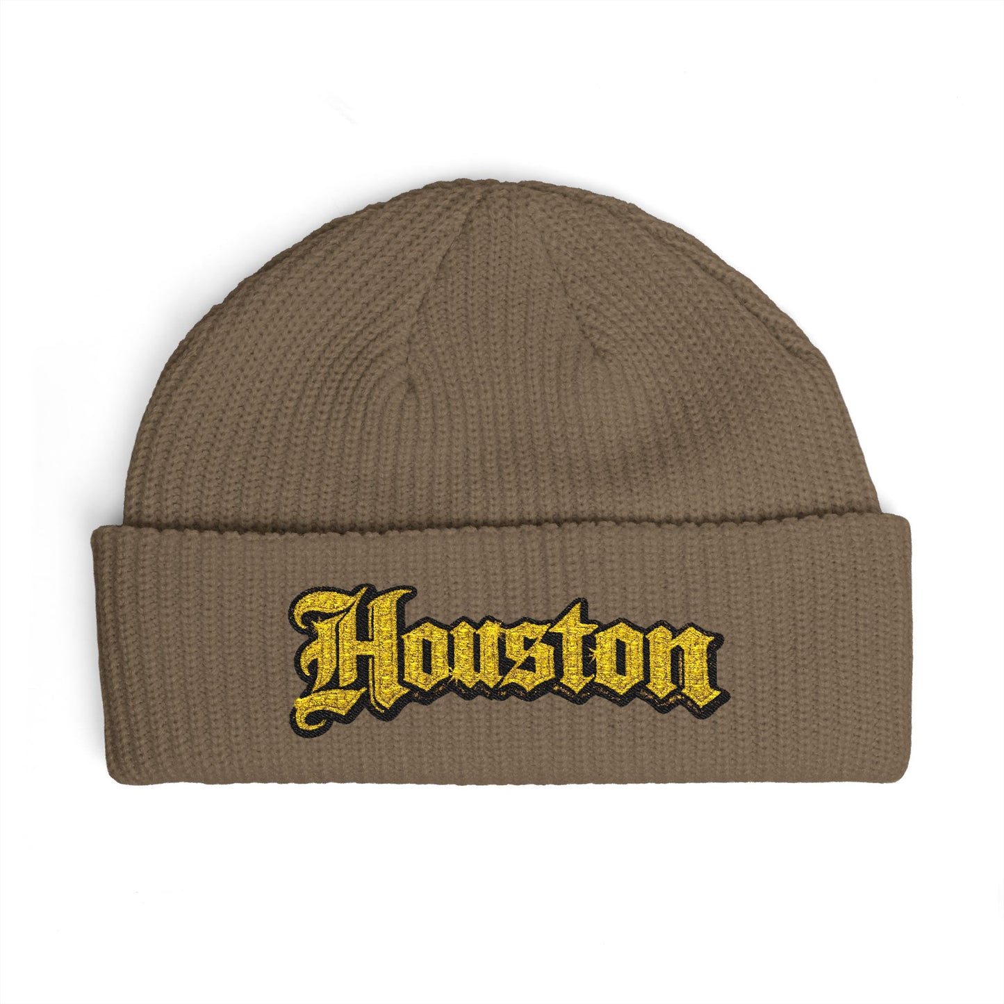 Houston Cuff Beanie-Golden Old English