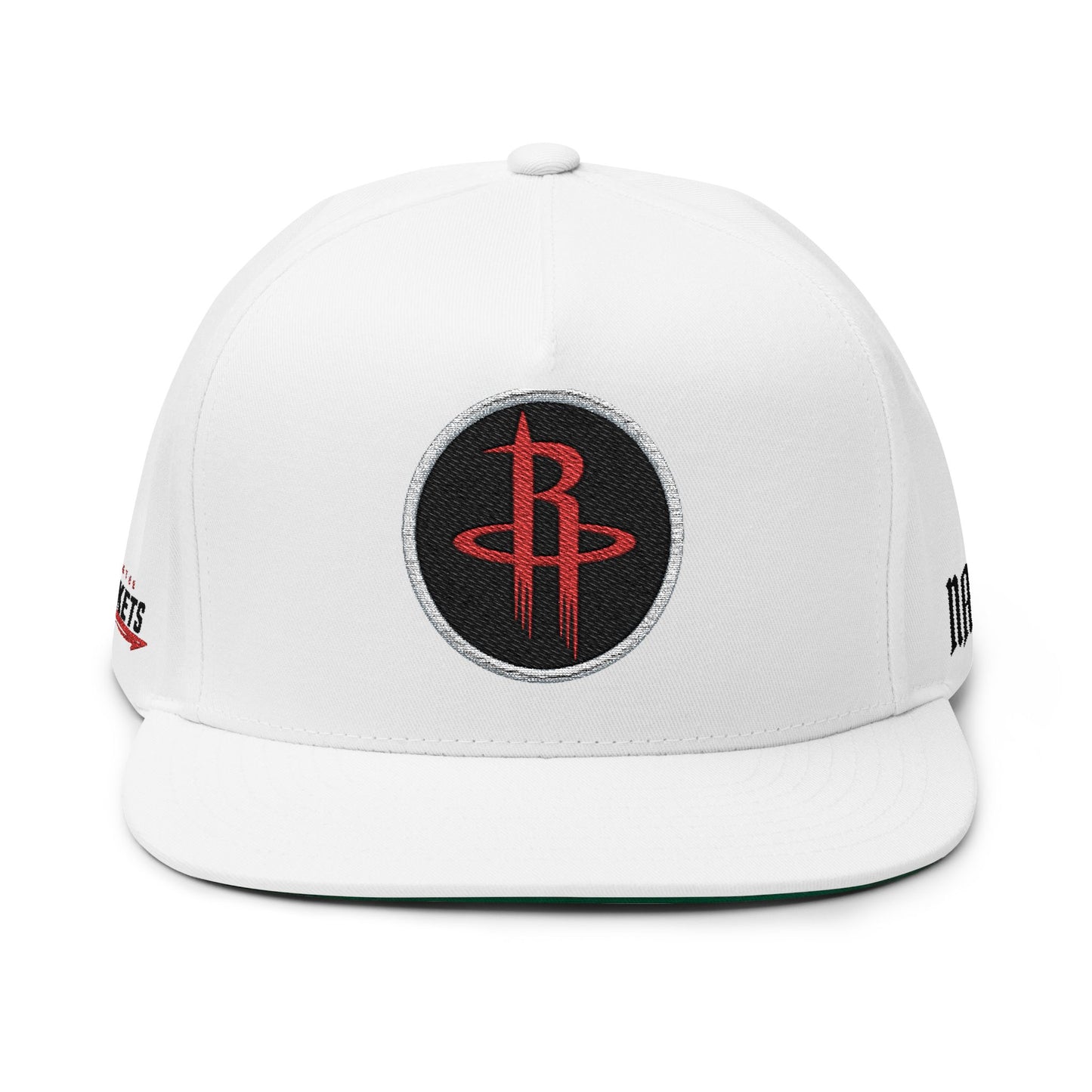 CUSTOM Houston Rockets Embroidered Flat Bill Cap