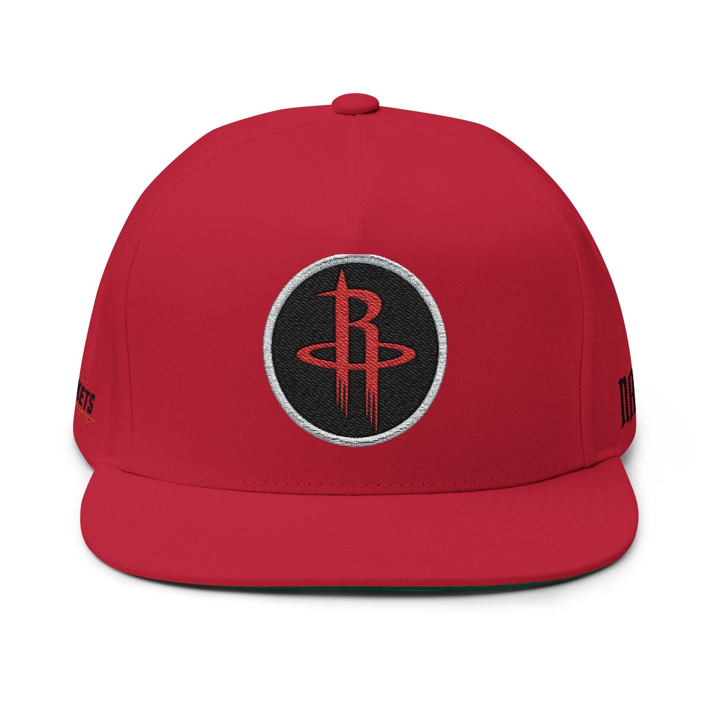 CUSTOM Houston Rockets Embroidered Flat Bill Cap