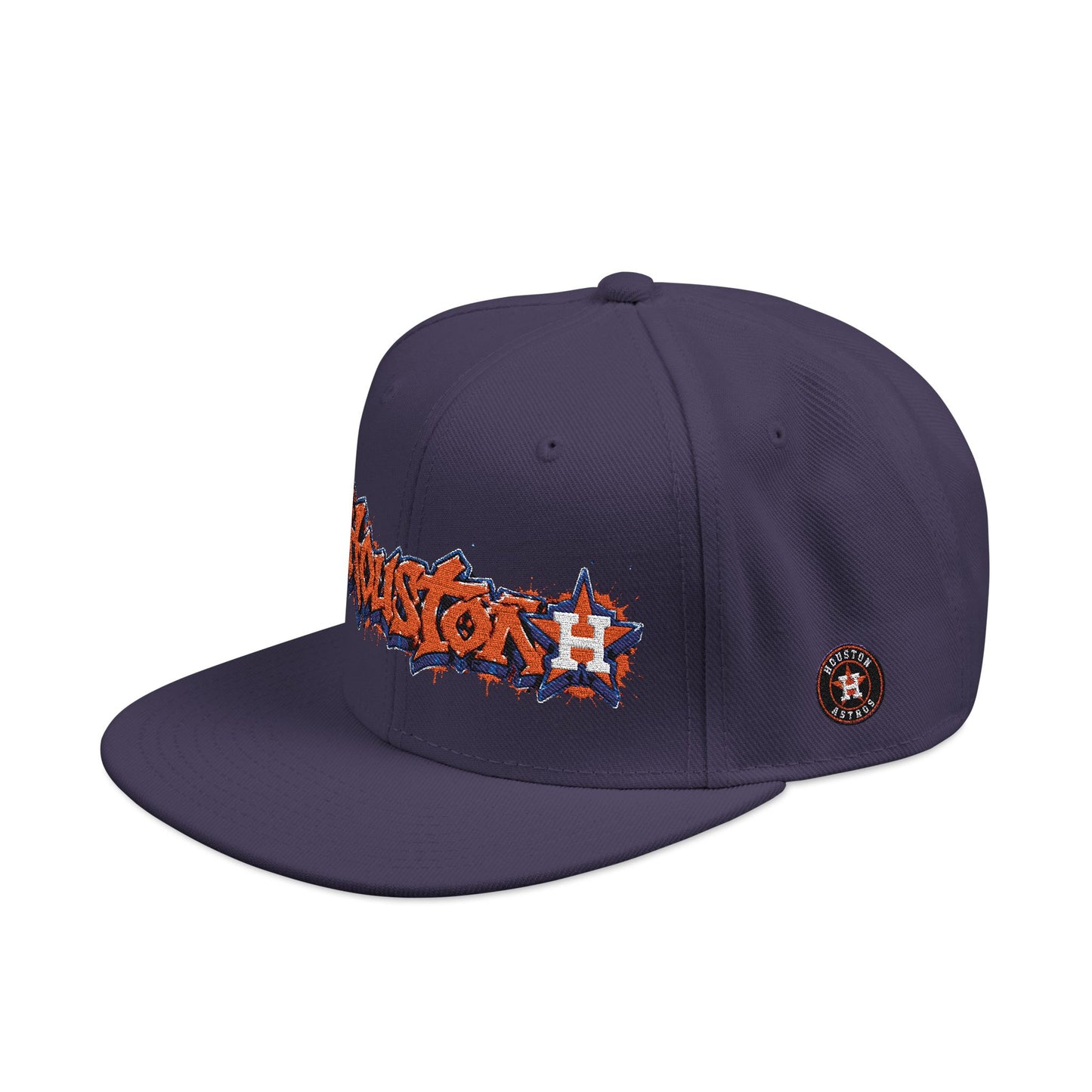 Houston Astros Graffiti Snapback Hat (Embroidered)