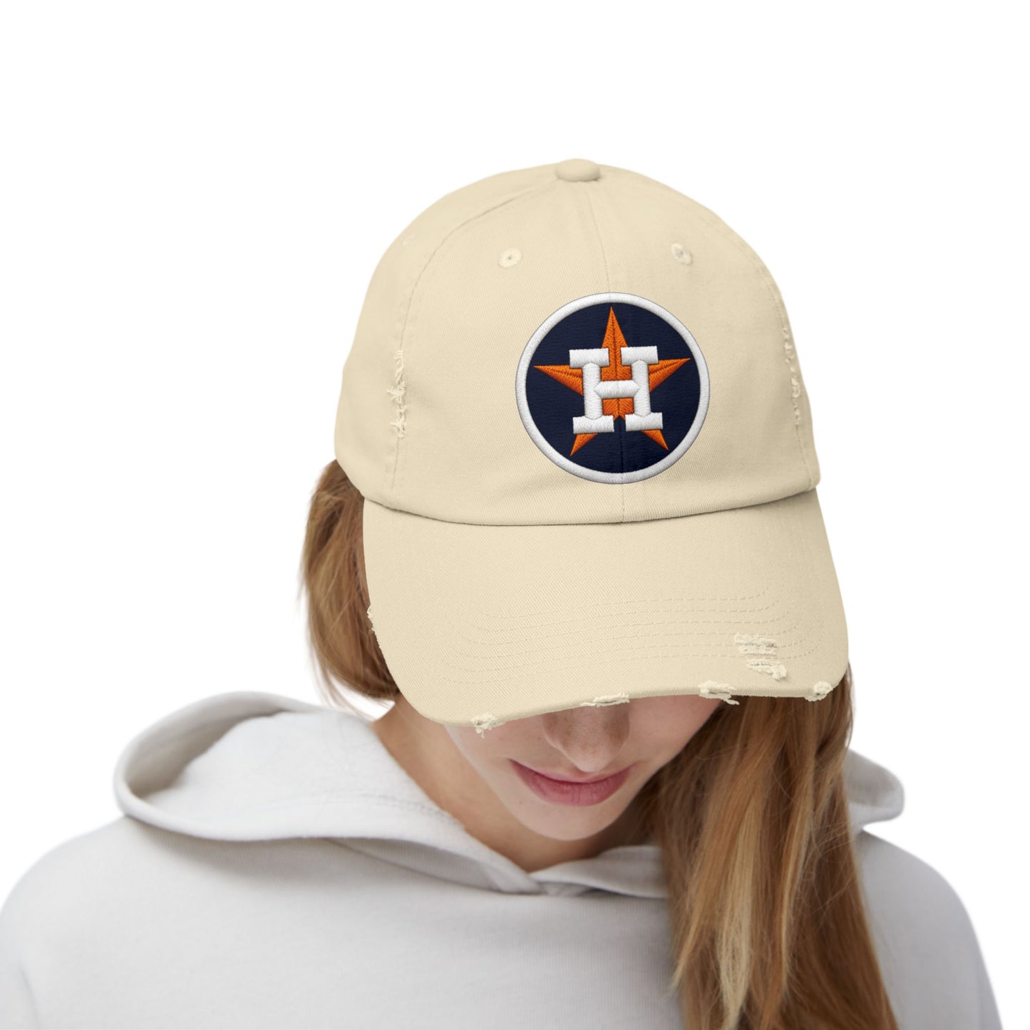 Astros Distressed Baseball Cap