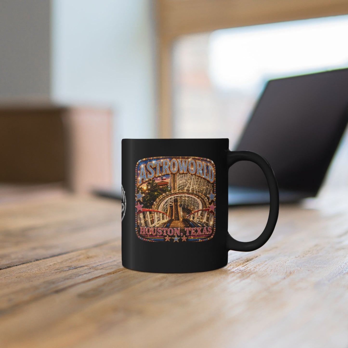 Houston Nostalgia Astroworld Black 11oz Mug