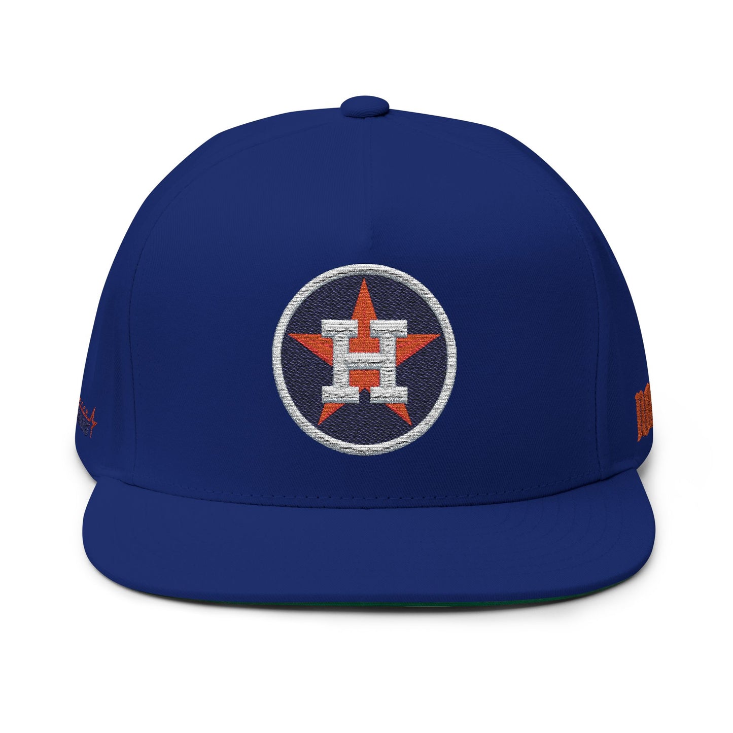 CUSTOM Houston Astros Embroidered Flat Bill Cap